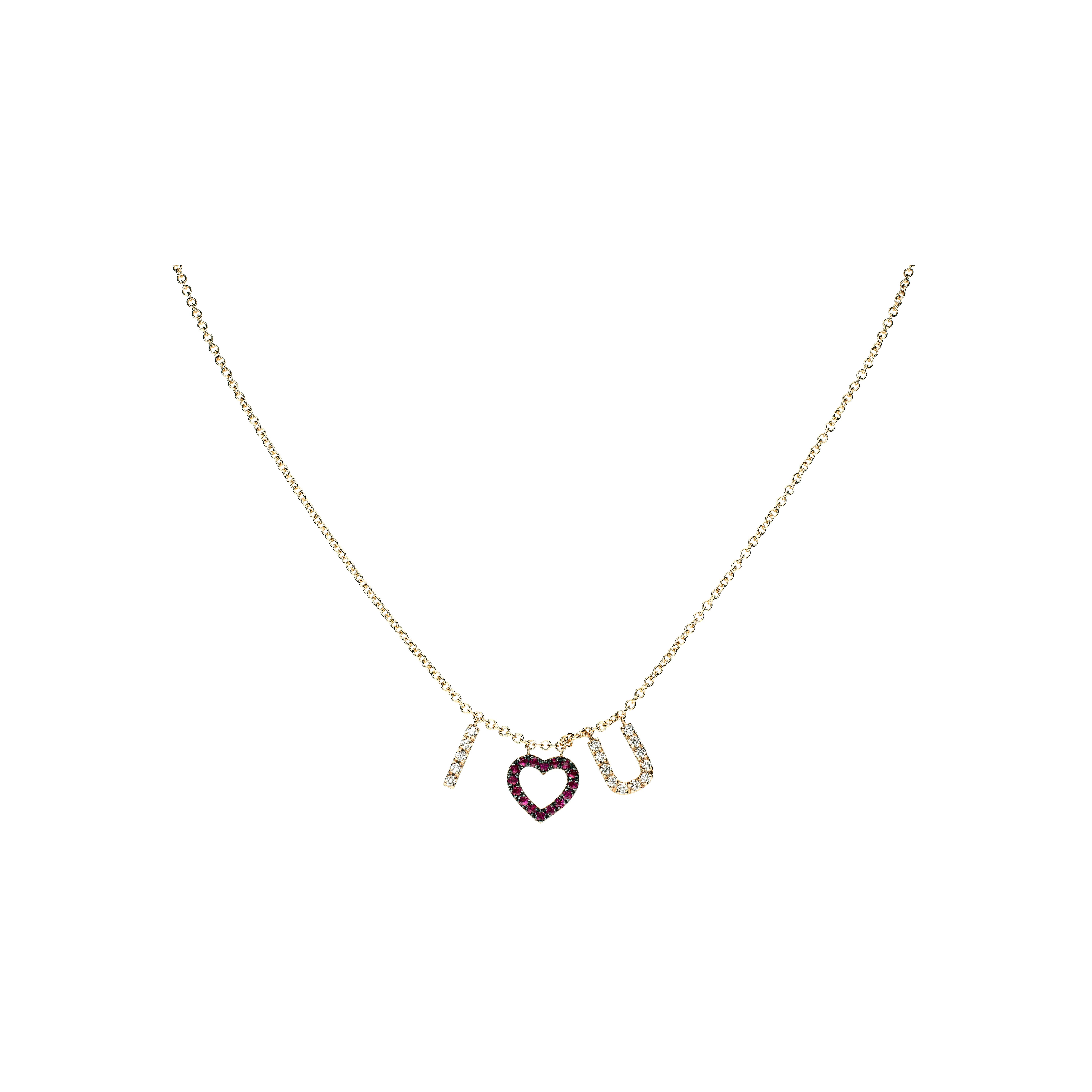 COLLANA GIROCOLLO IN ORO ROSA CON SCRITTA 