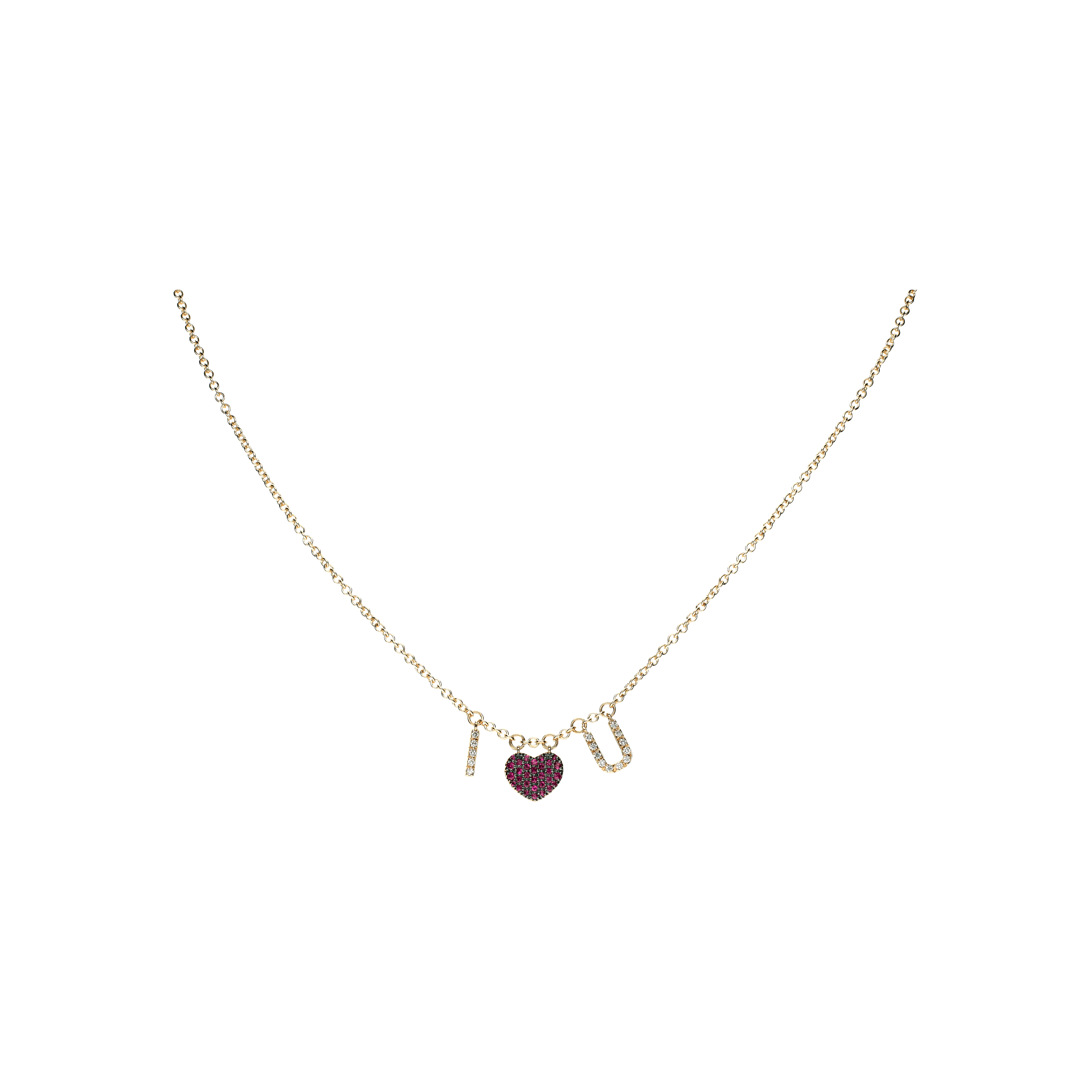 COLLANA GIROCOLLO IN ORO ROSA CON SCRITTA 