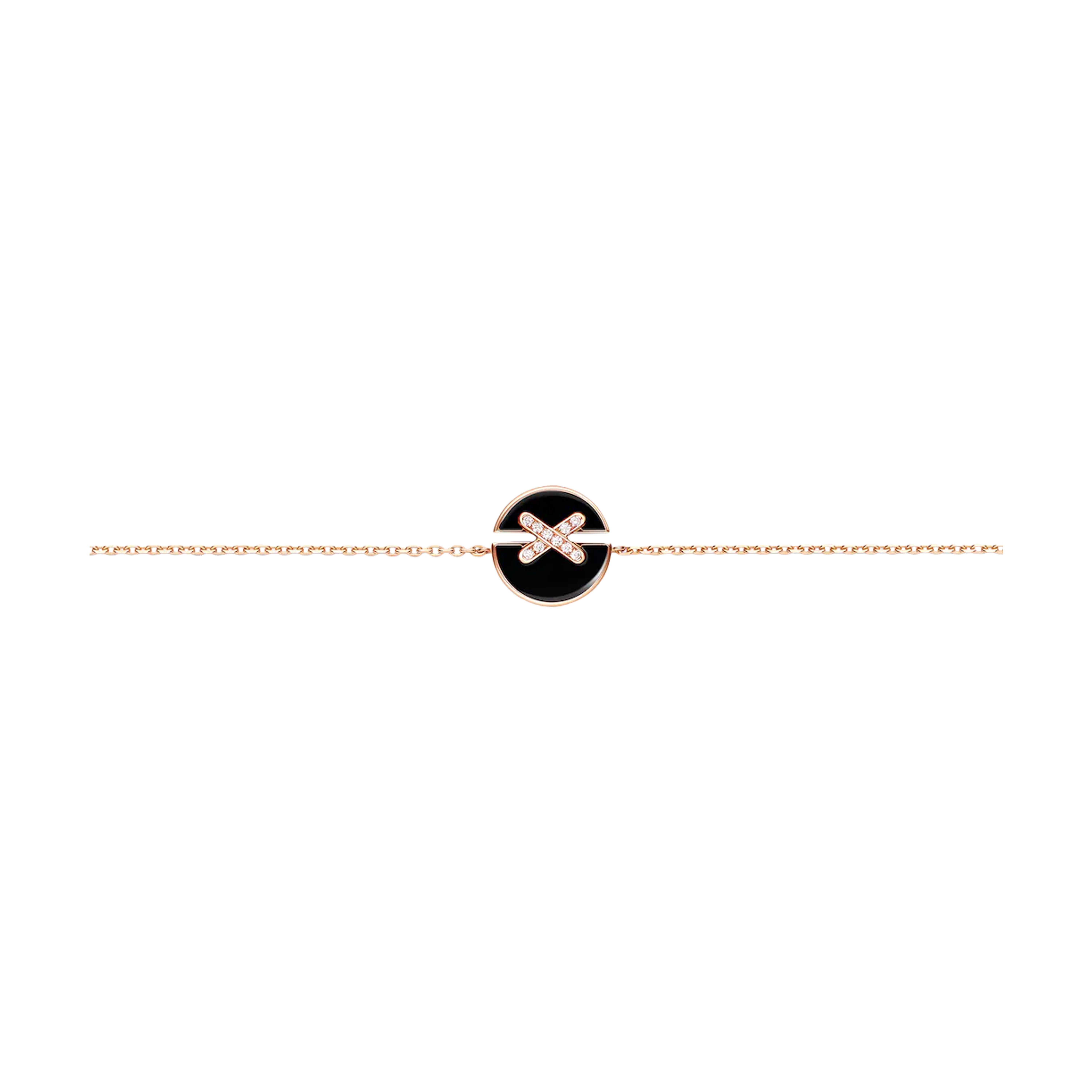 CHAUMET - BRACCIALE JEUX DE LIENS HARMONY IN ORO ROSA  CON DIAMANTI E ONICE - 084999 - 084999