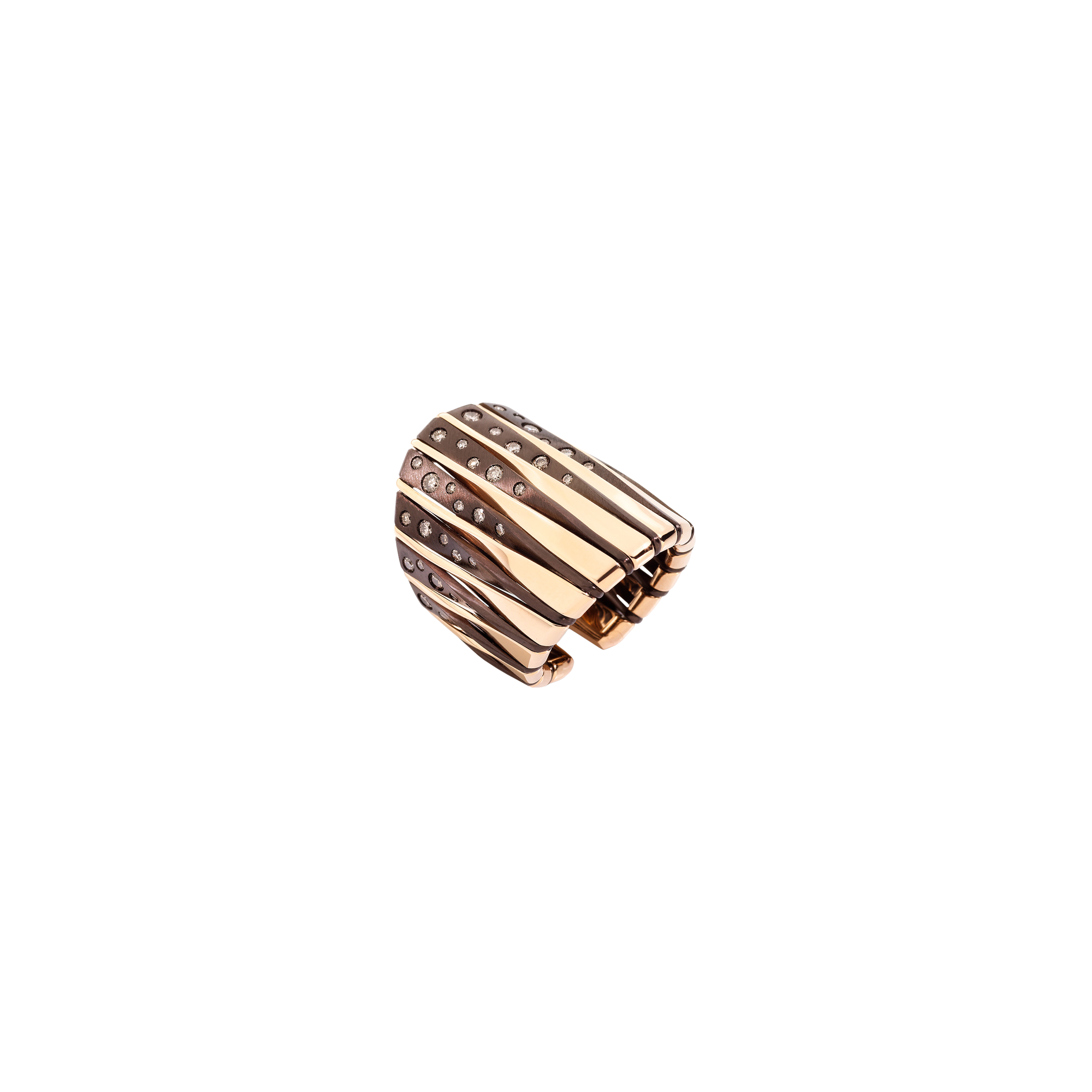 ANELLO IN ORO ROSA , BRONZO E DIAMANTI BROWN - 0G1762A310 - 0G1762A310