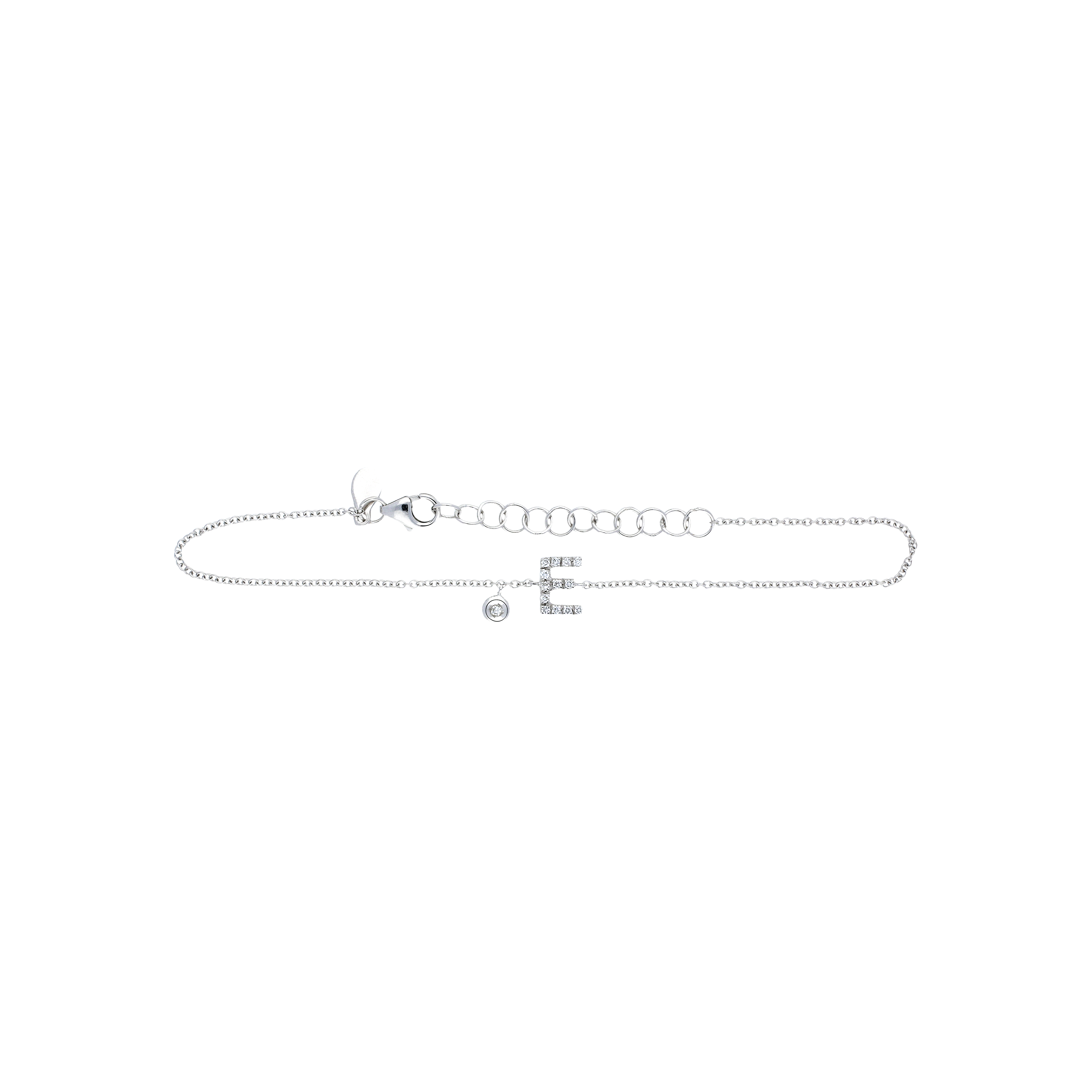 Bracciale in oro bianco 18 carati e diamanti bianchi taglio brillante - BRL6040EBB