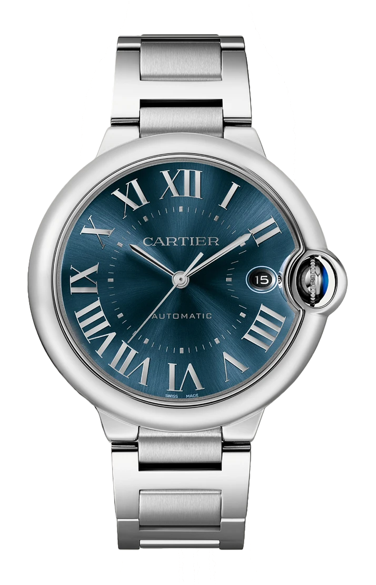 BALLON BLEU DE CARTIER, 40 MM,  ACCIAO, QUADRANTE BLU - WSBB0061