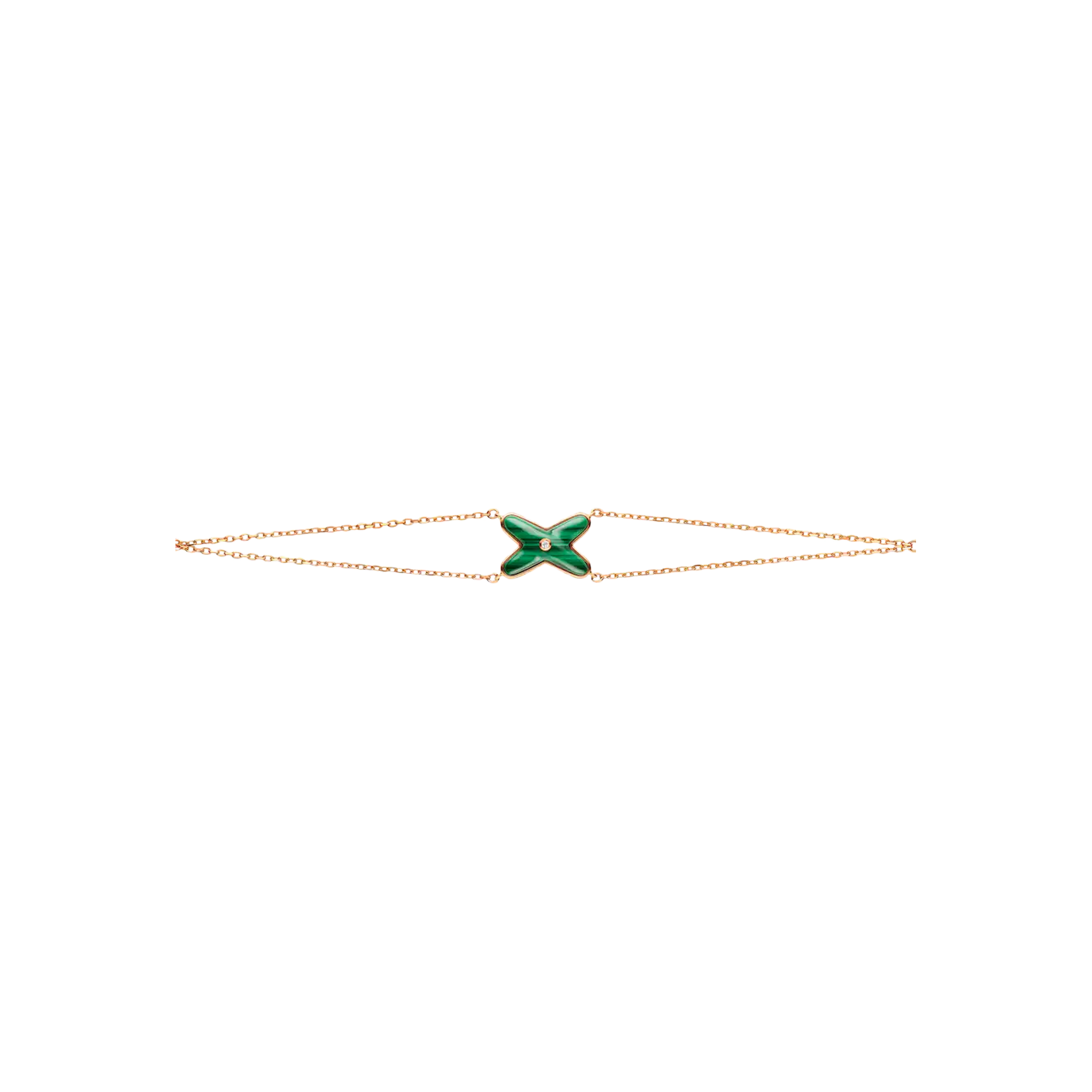 CHAUMET - BRACCIALE JEUX DE LIENS IN ORO ROSA CON MALACHITE E DIAMANTE - 083974 - 083974