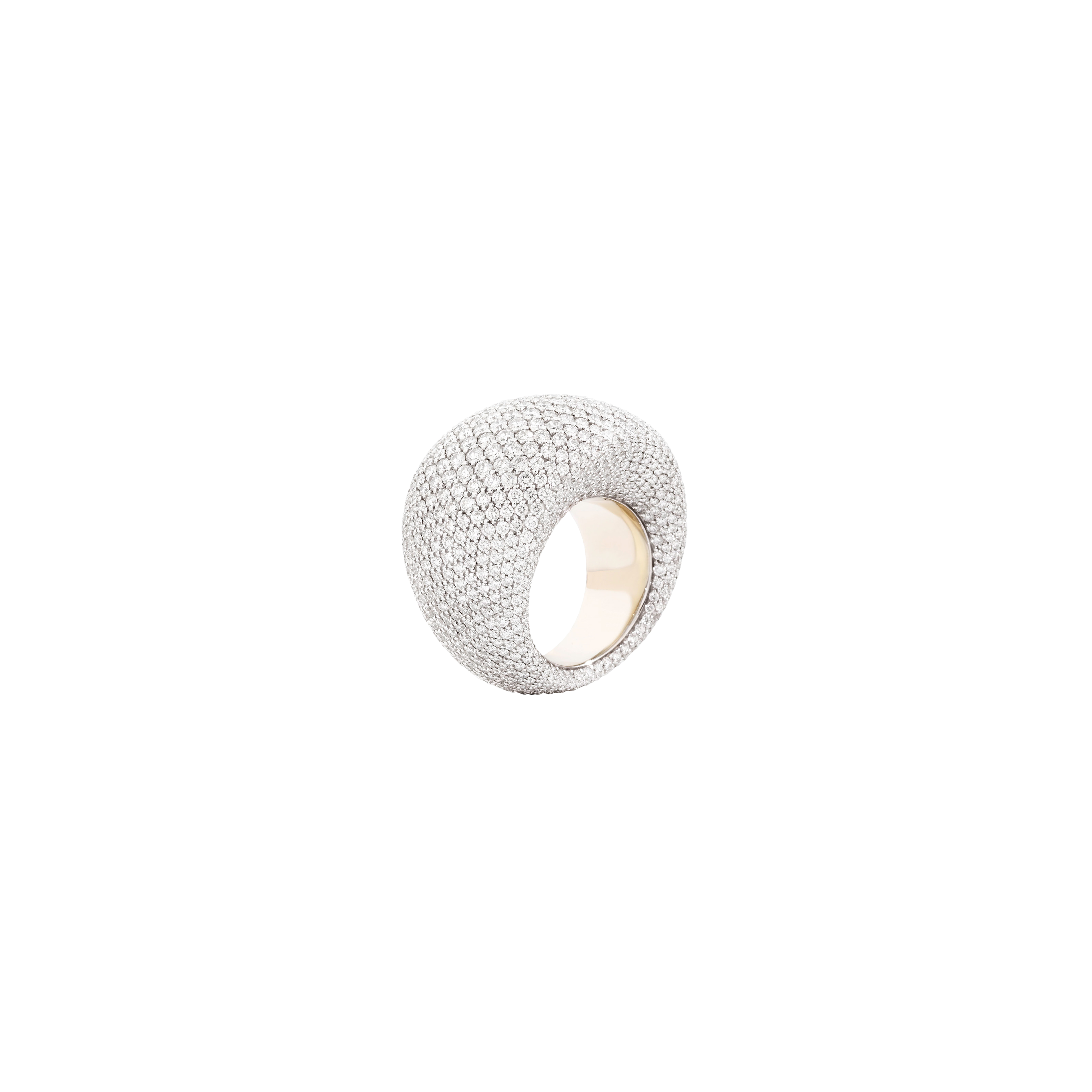 ANELLO IN ORO BIANCO 18K NON RODIATO E DIAMANTI - PG0623A001