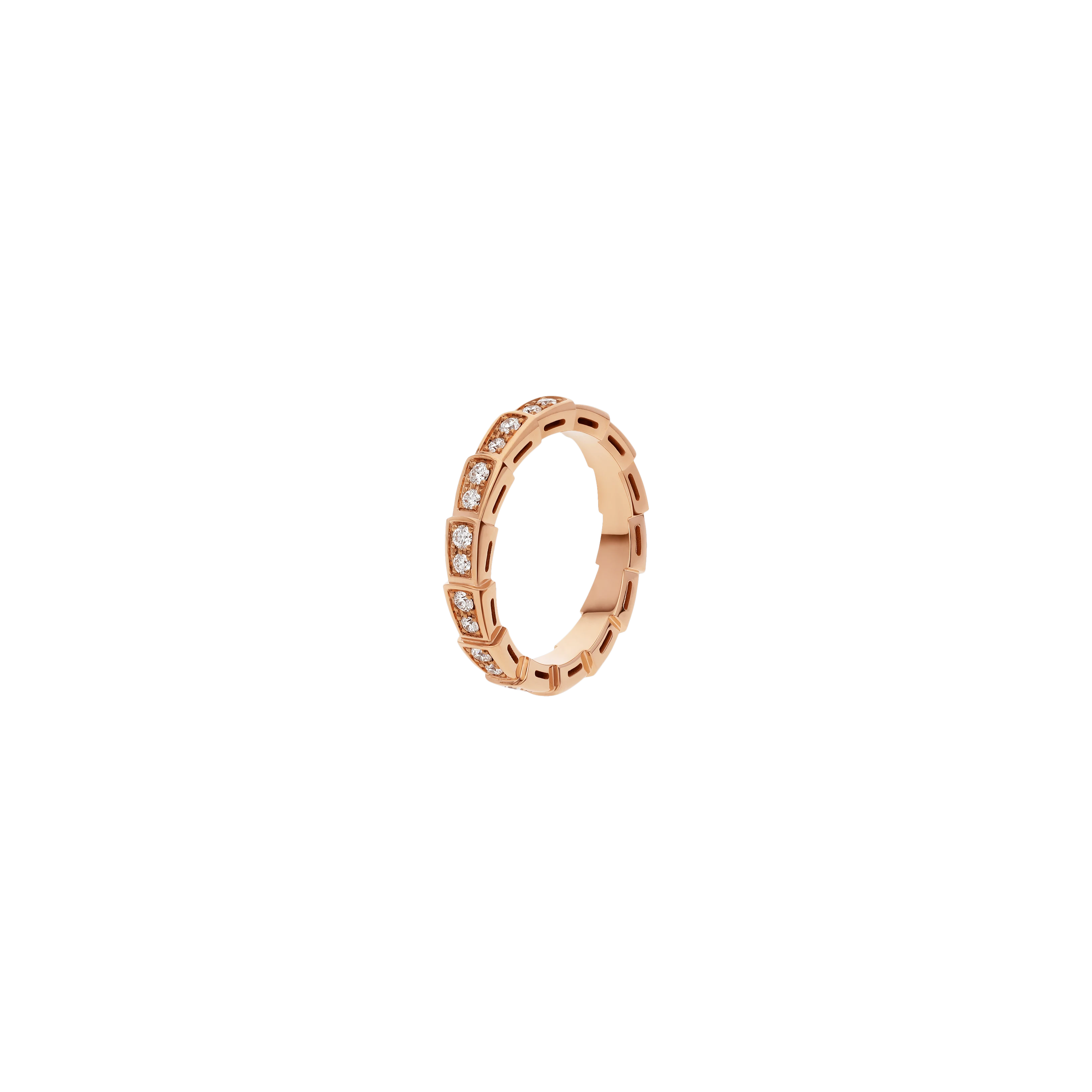 ANELLO SERPENTI VIPER IN ORO ROSA E DIAMANTI - AN856980