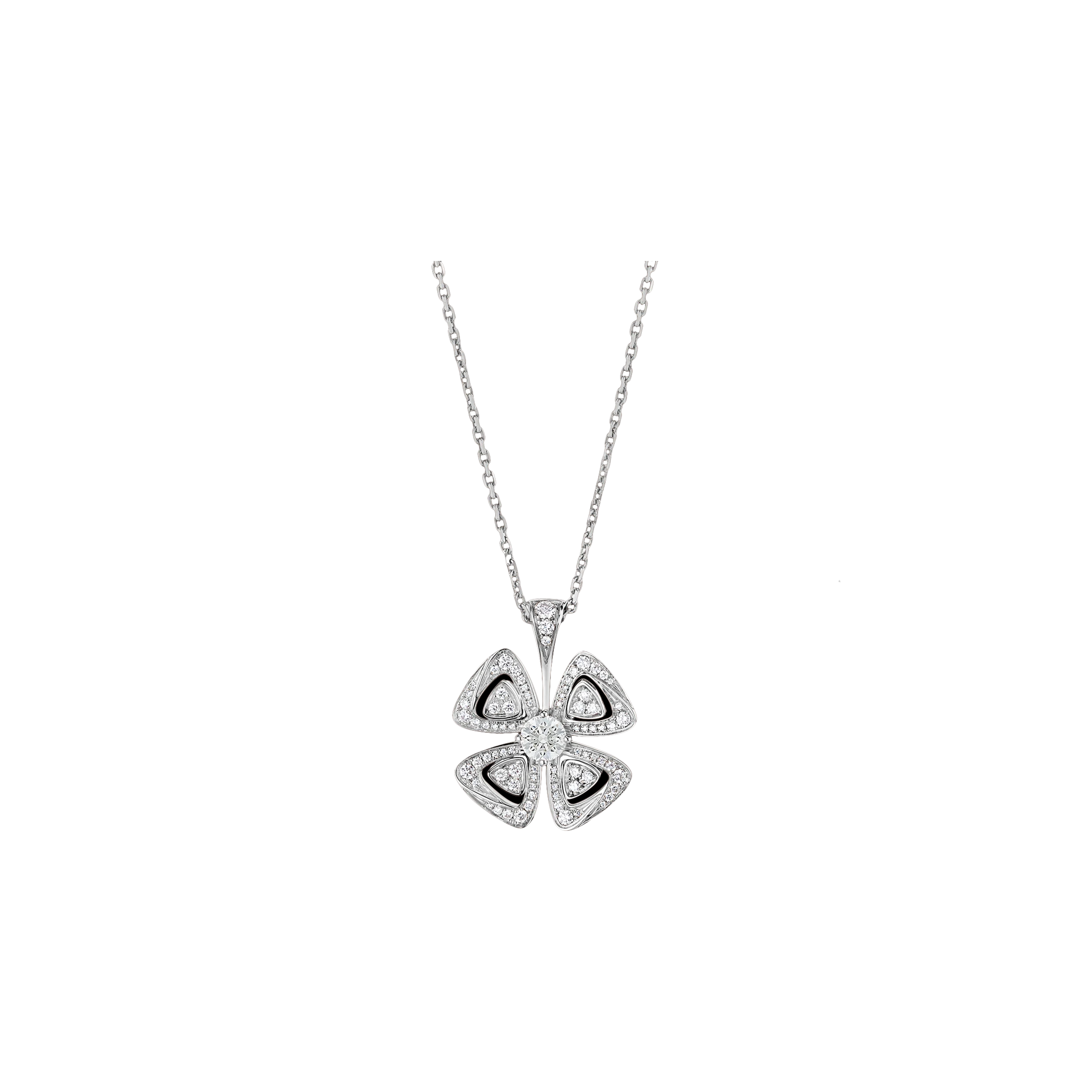 COLLANA FIOREVER IN ORO BIANCO E DIAMANTI - CL858134 - CL858134