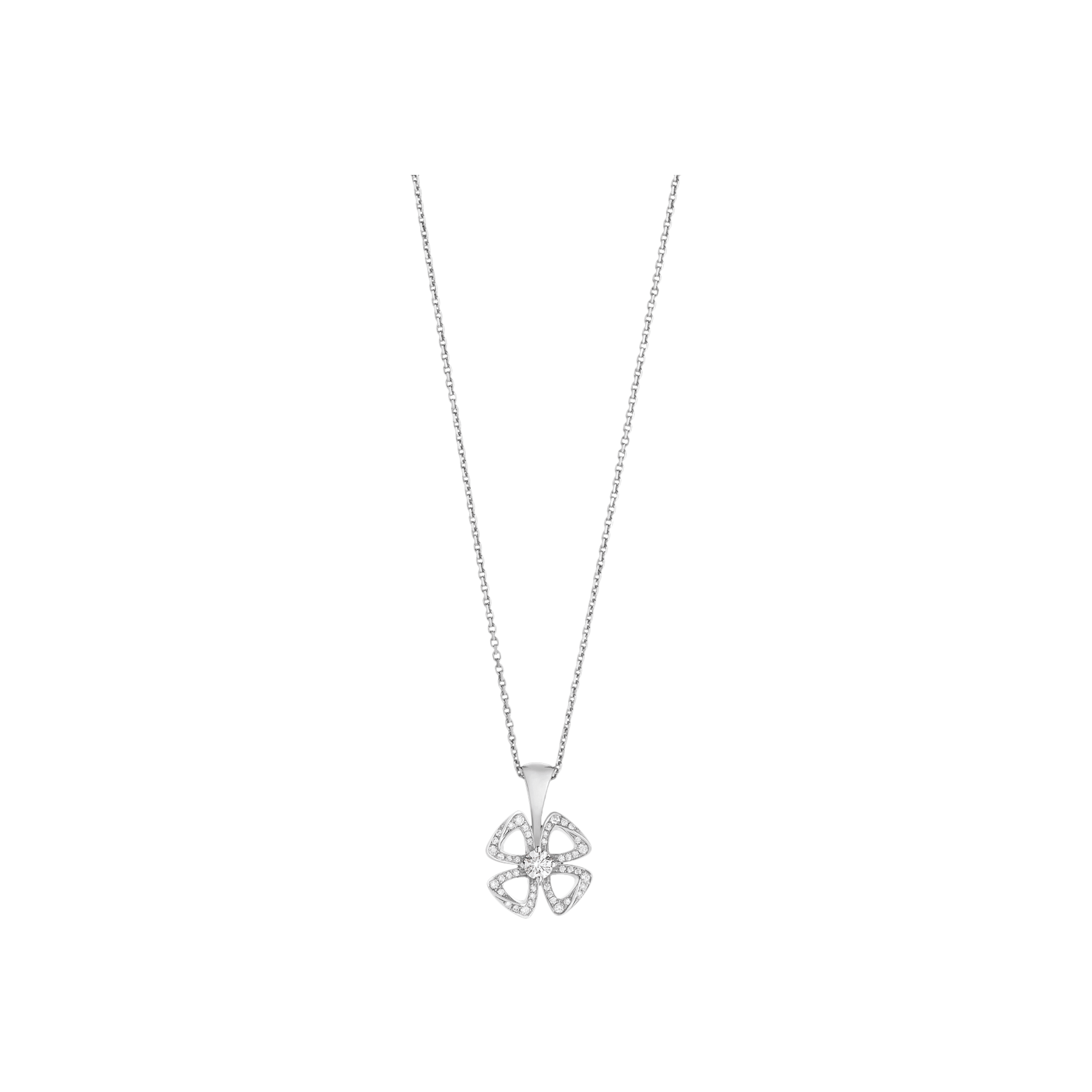 COLLANA FIOREVER IN ORO BIANCO E DIAMANTI - CL859149 - CL859149