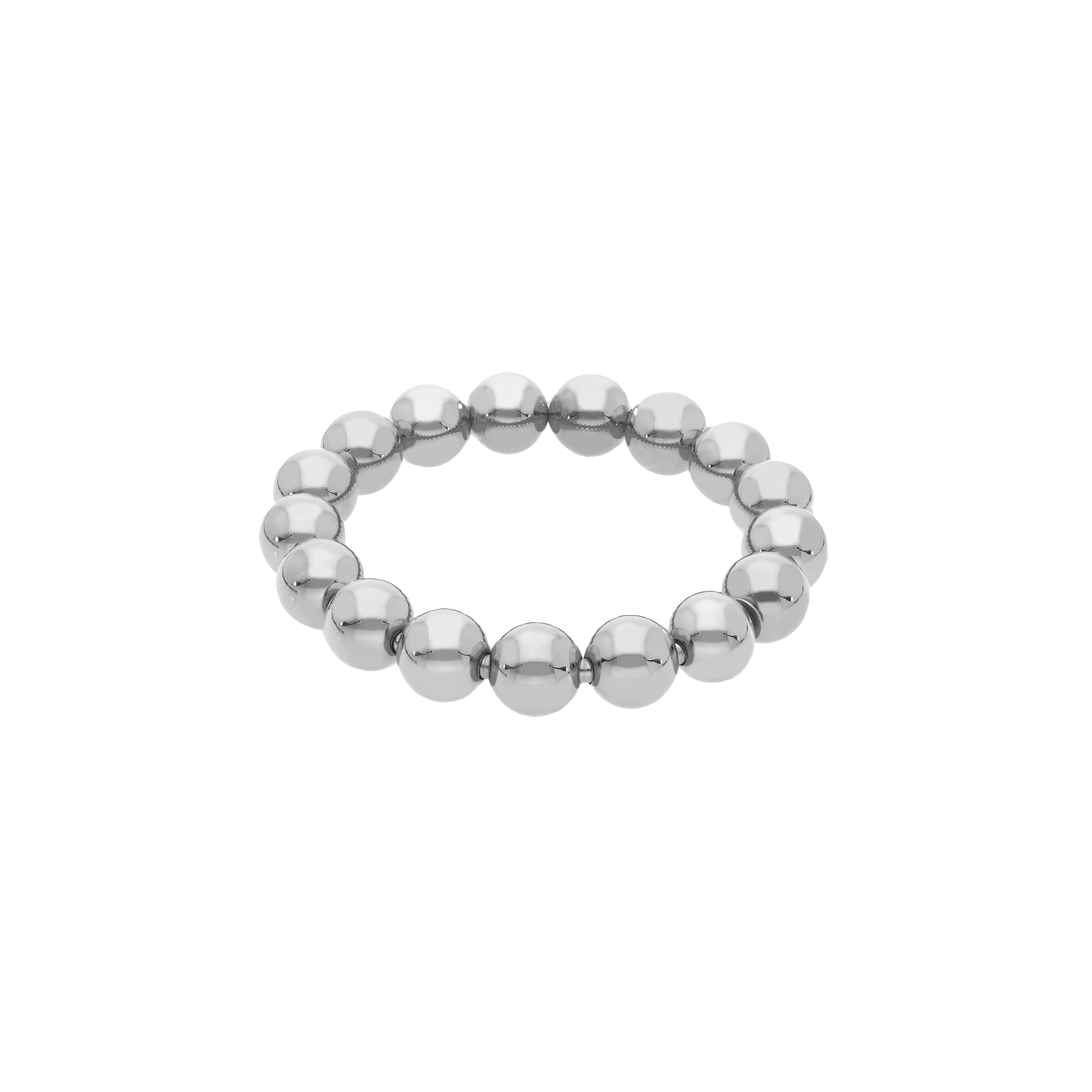 BRACCIALE BOULES IN ORO BIANCO - M01