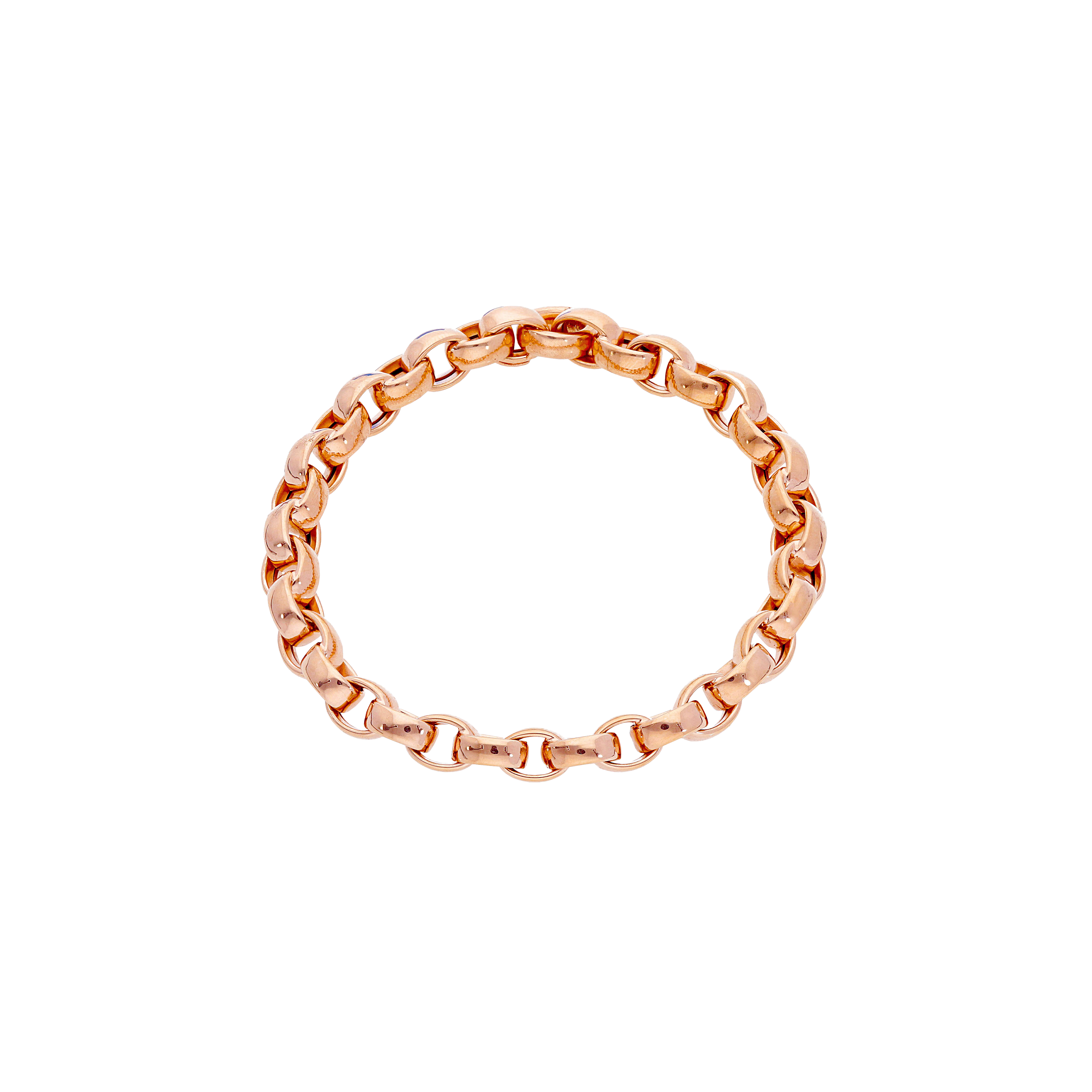 BRACCIALE A MAGLIE IN ORO ROSA - M01