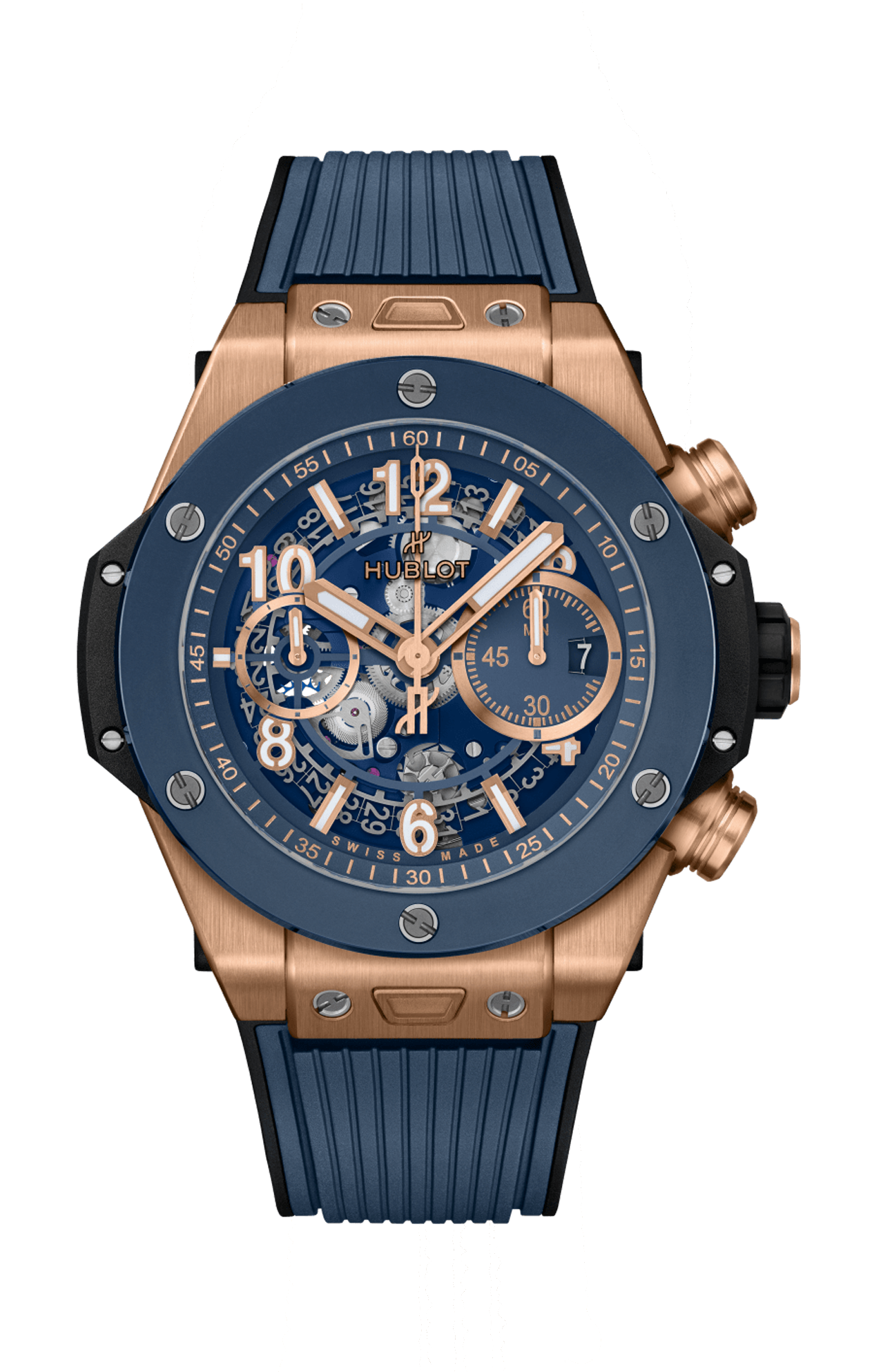 BIG BANG UNICO KING GOLD BLUE CERAMIC - 421.OL.5180.RX