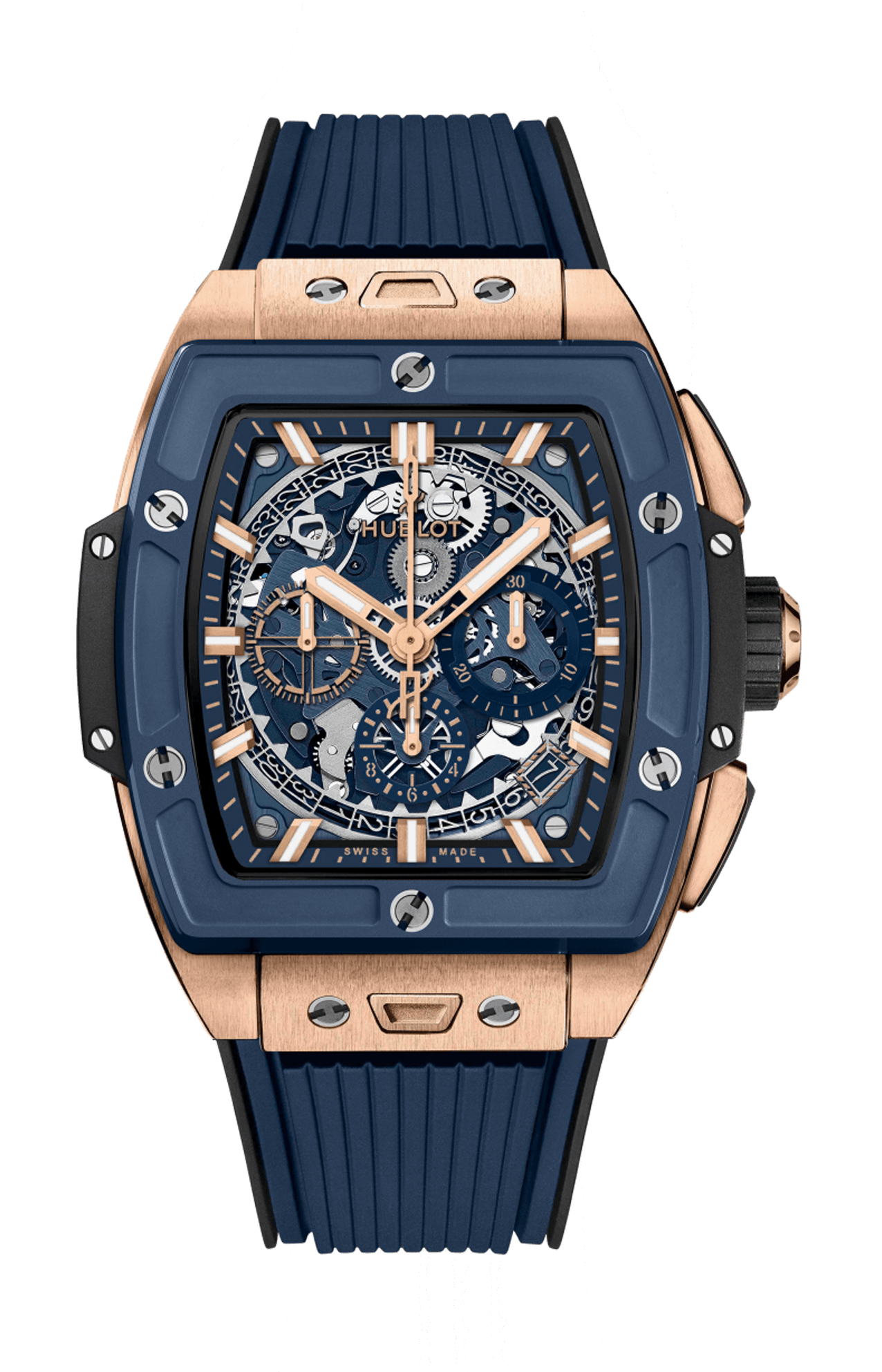 SPIRIT OF BIG BANG KING GOLD BLUE CERAMIC - 642.OL.7180.RX