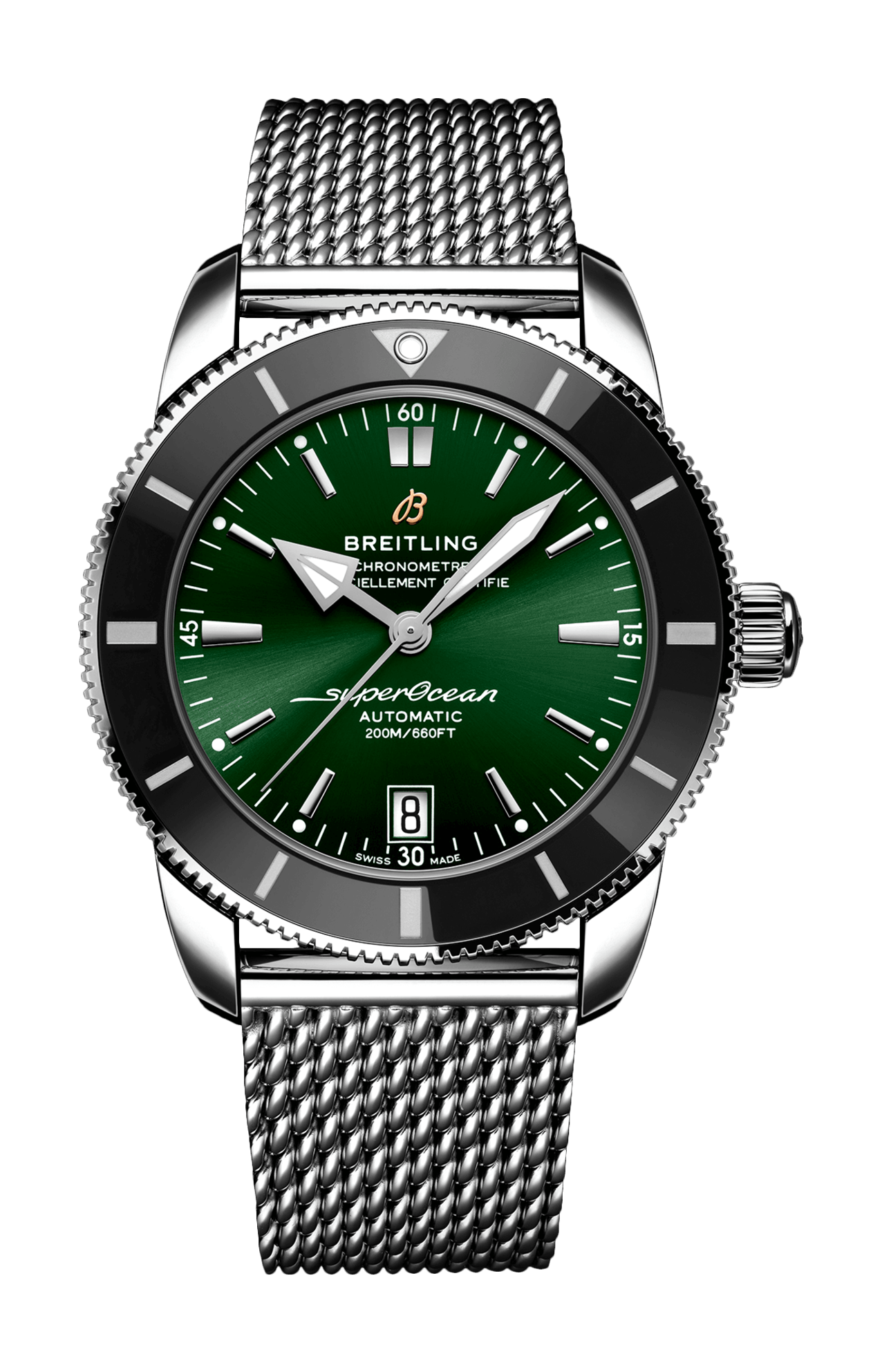 SUPEROCEAN HERITAGE B20 AUTOMATIC 42 - ACCIAIO INOSSIDABILE -VERDE - AB2010121L1A1