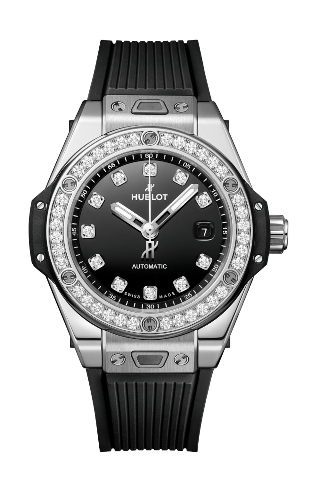 BIG BANG ONE CLICK STEEL DIAMONDS 33 MM - 485.SX.1270.RX.1204