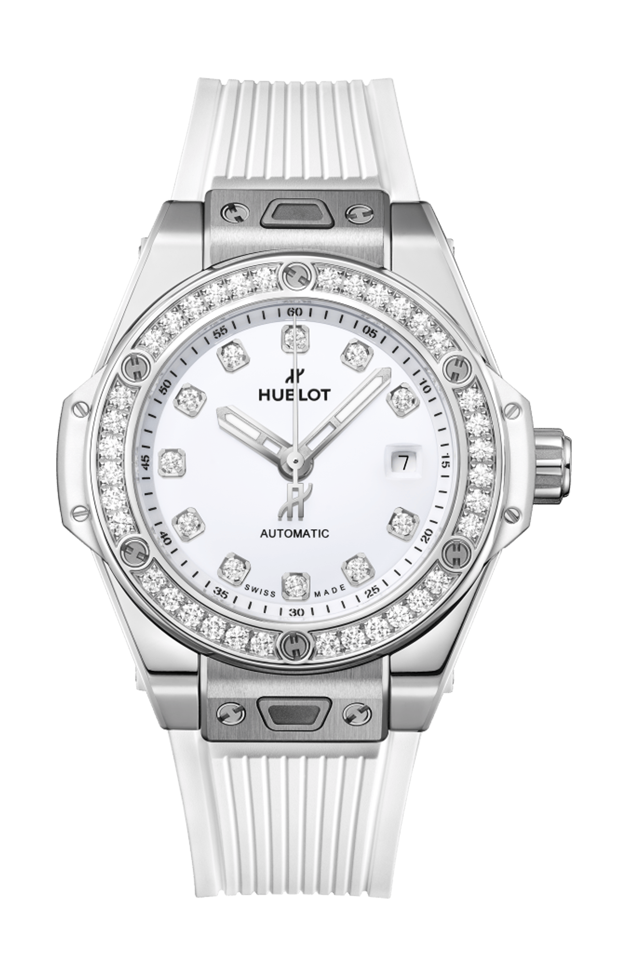 BIG BANG ONE CLICK STEEL WHITE DIAMONDS 33MM - 485.SE.2210.RW.1204