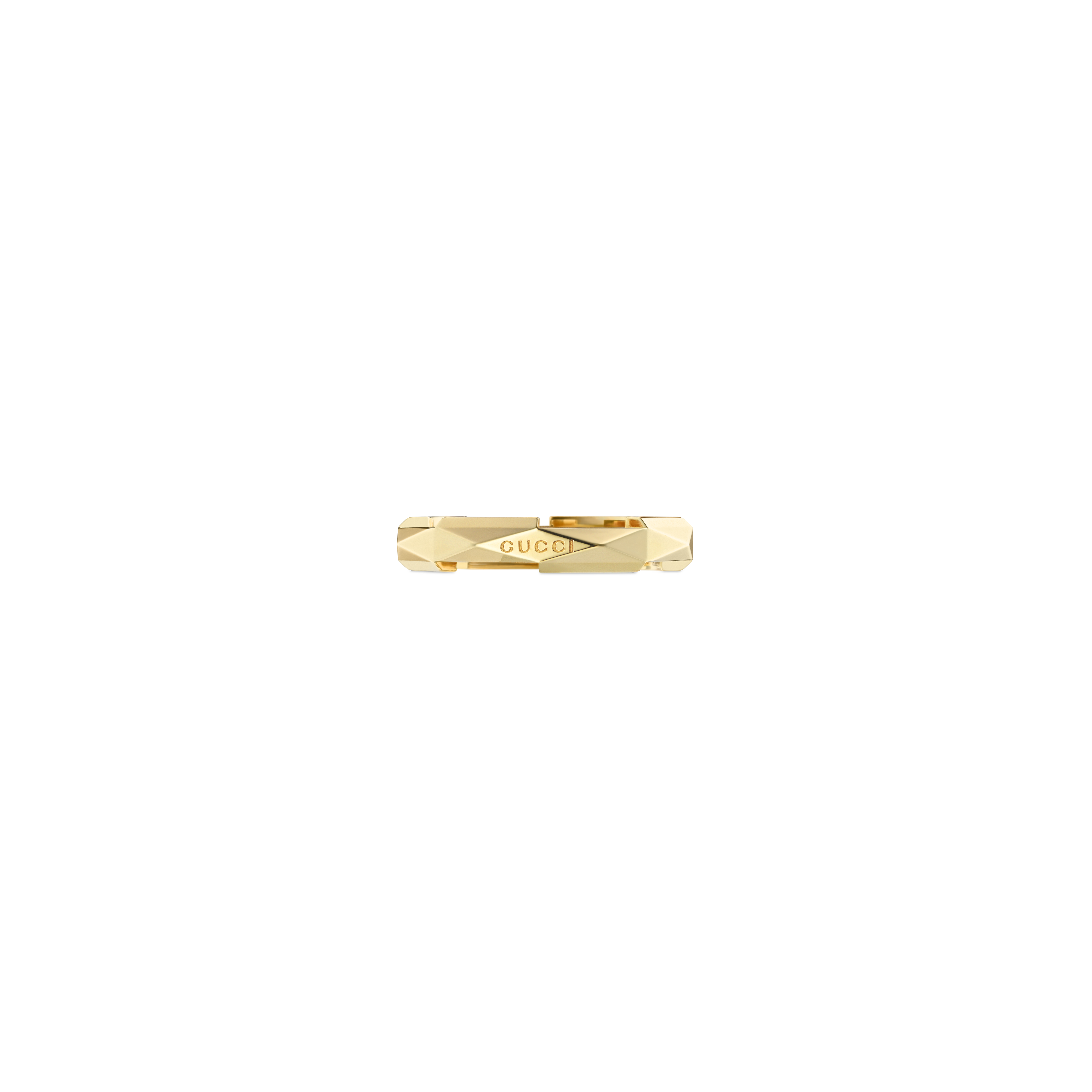 ANELLO GUCCI LINK TO LOVE IN ORO GIALLO CON BORCHIE - YBC662177001 - YBC662177001