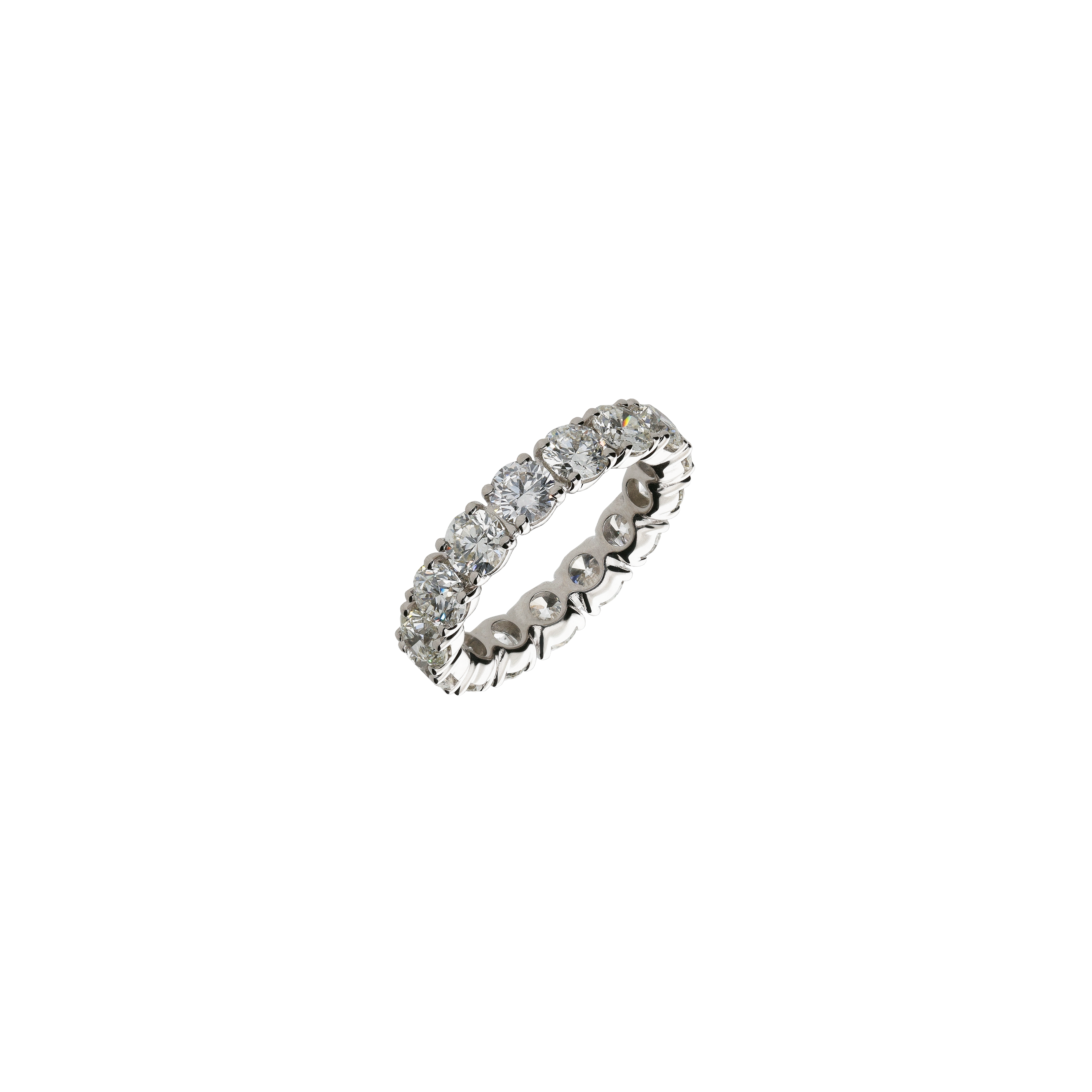 ANELLO VERETTA IN ORO BIANCO E DIAMANTI - 276-15041-30