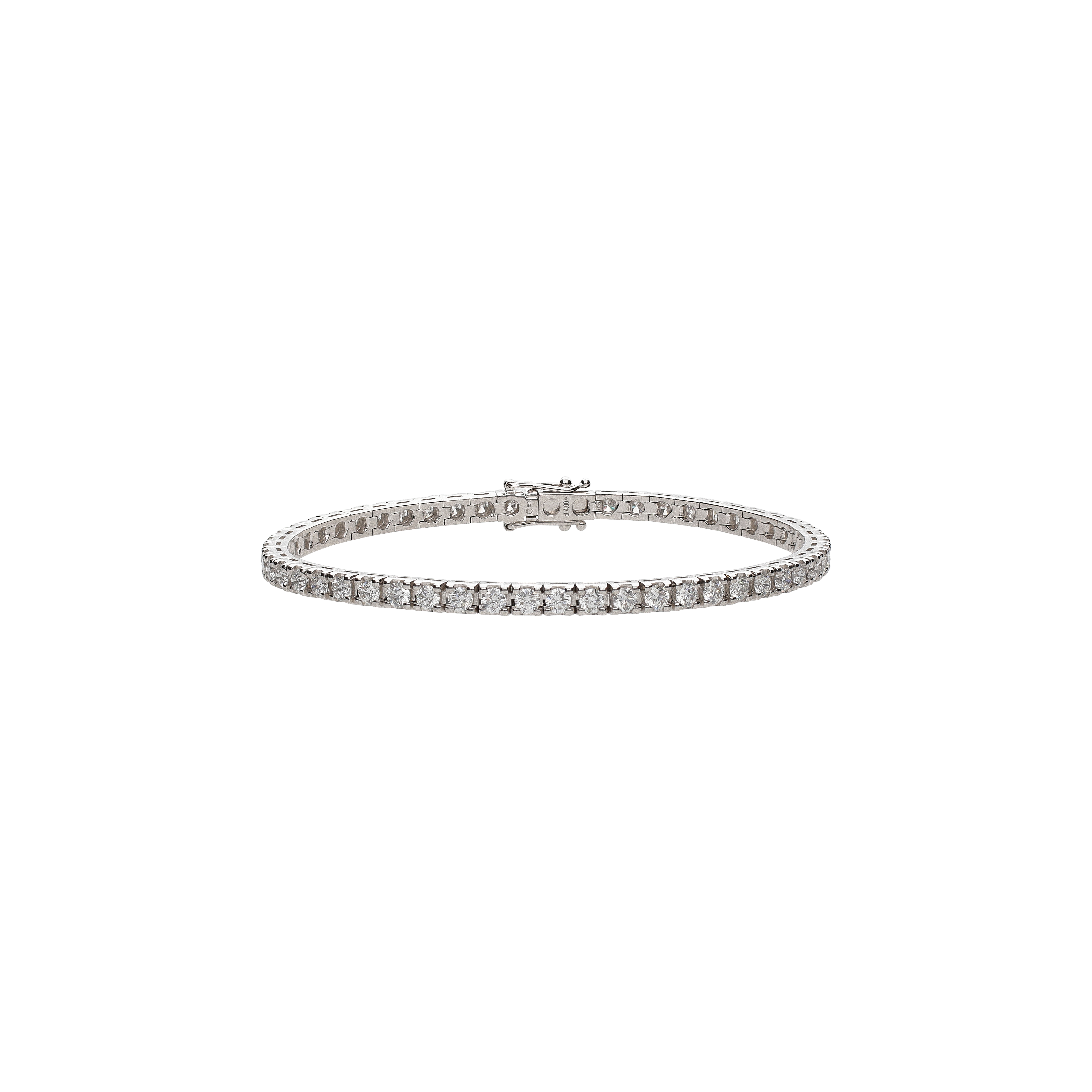 BRACCIALE TENNIS IN ORO BIANCO E DIAMANTI - 329-L1051-H