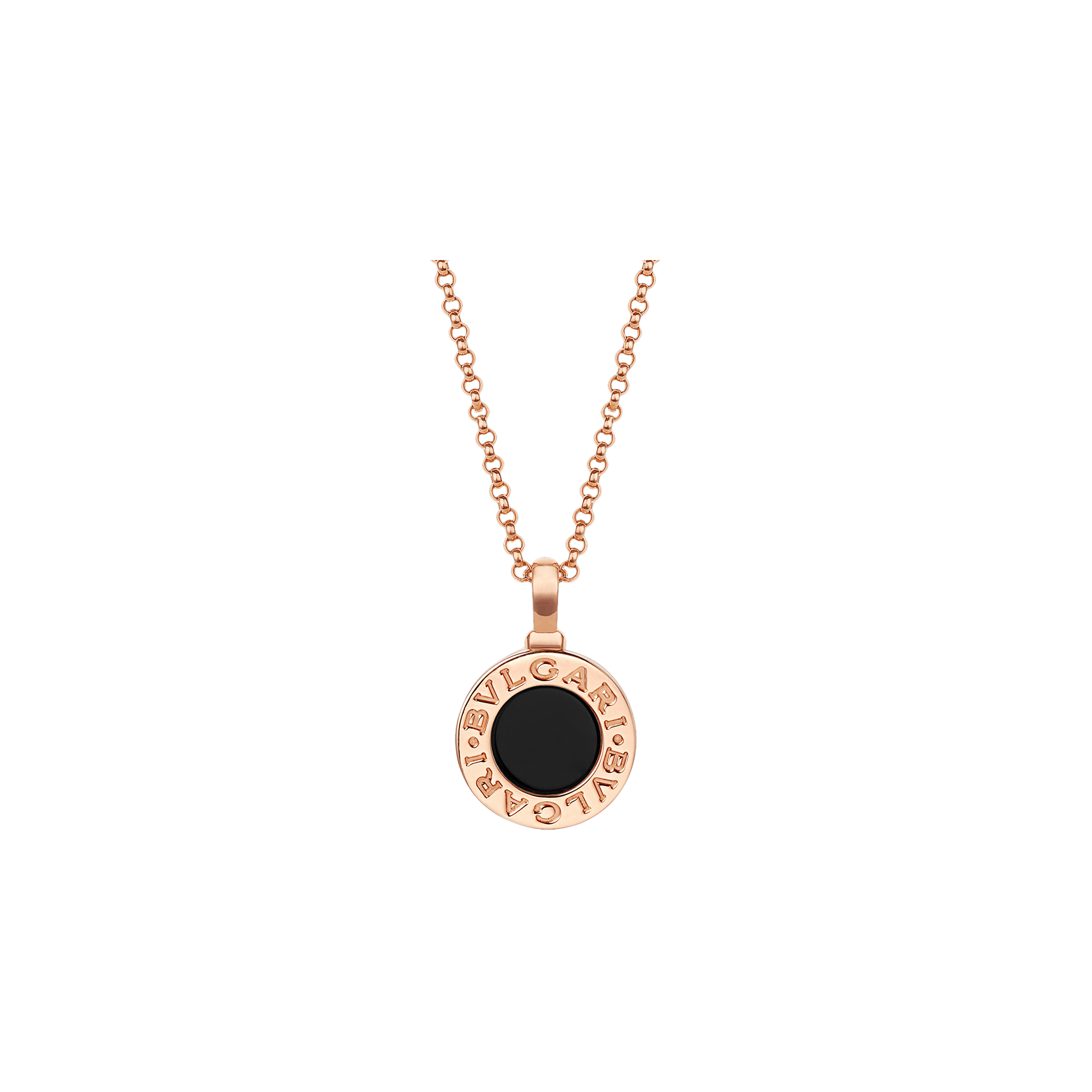 COLLANA BVLGARI BVLGARI IN ORO ROSA E ONICE - - CL859667