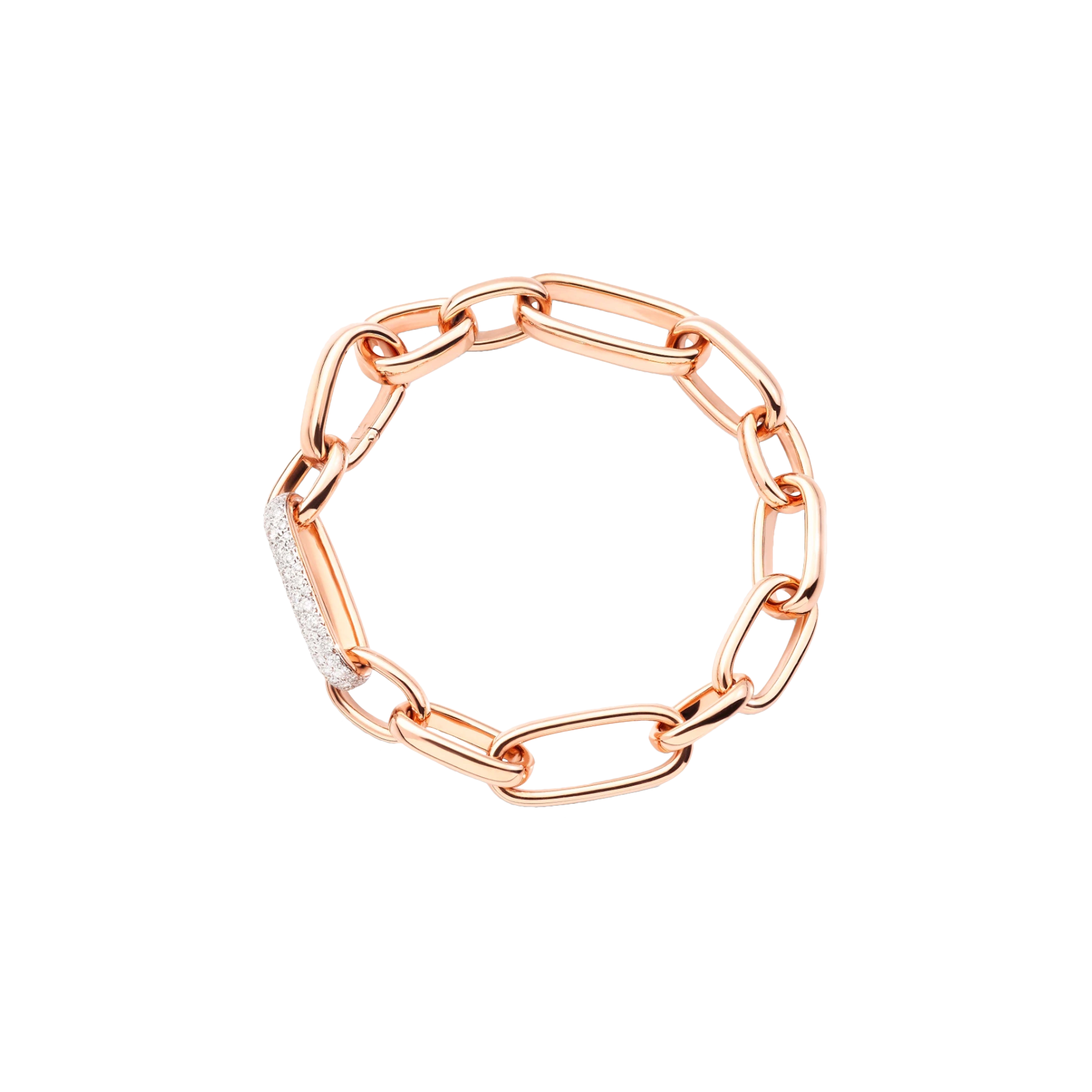 BRACCIALE ICONICA IN ORO ROSA CON DIAMANTI - PBB7129O7WHRDB000 - PBB7129O7WHRDB000