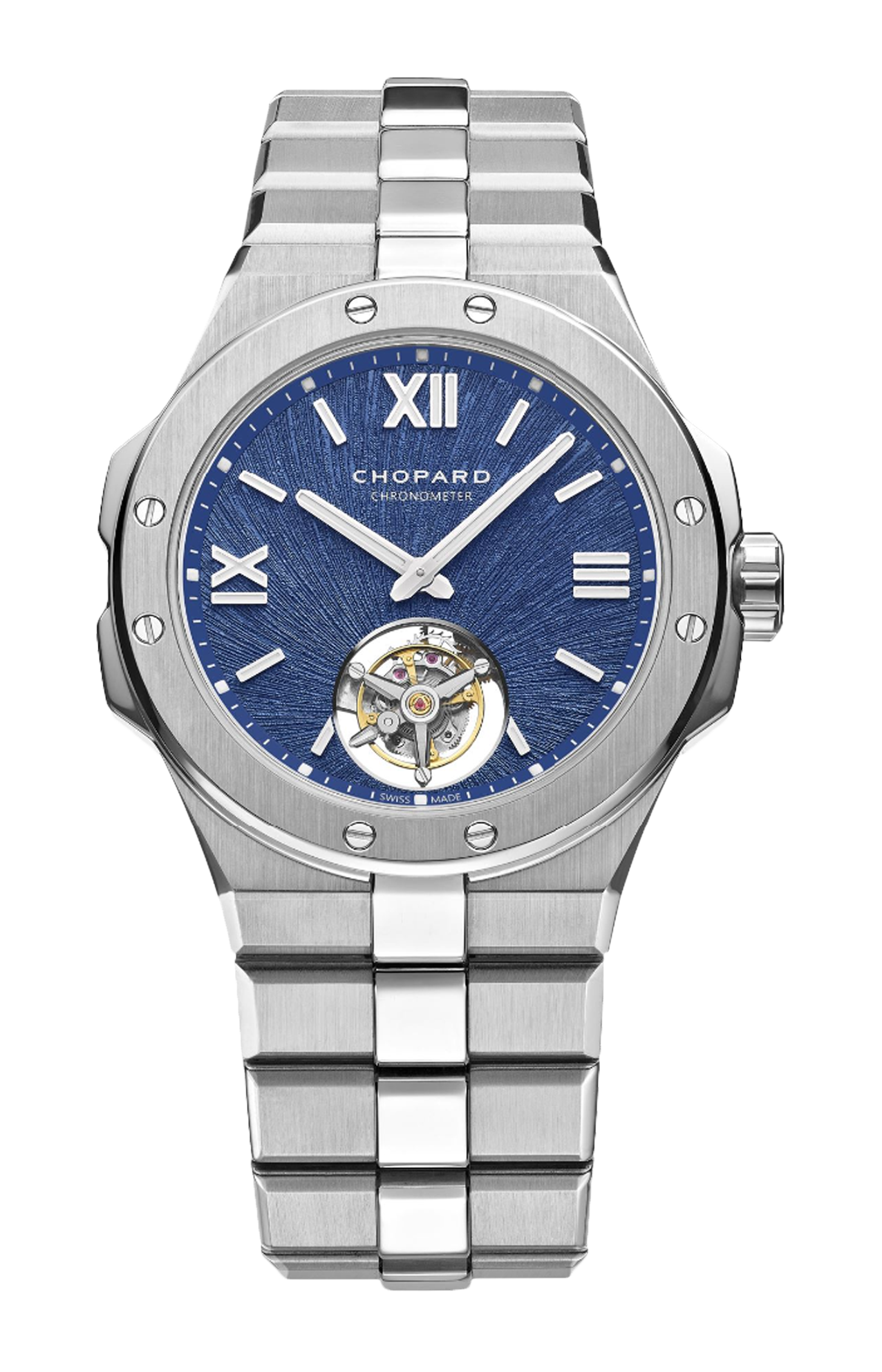 ALPINE EAGLE FLYIBG TOURBILLON 41 MM, AUTOMATICO, CHOPARD LUCENT STEEL A223 - 298616-3001