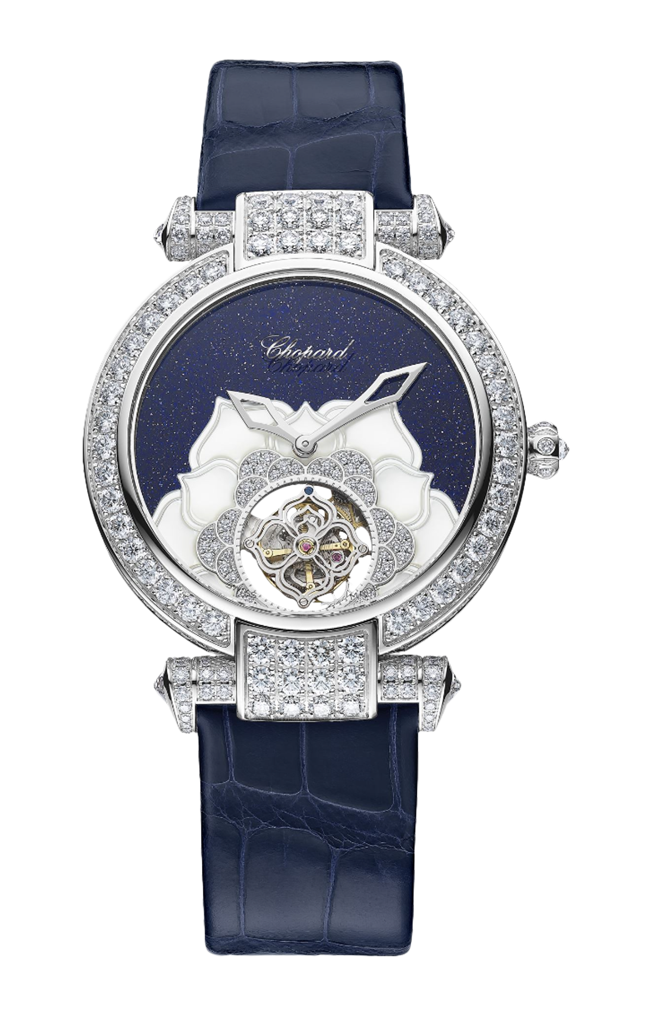 IMPERIALE FLYING TOURBILLON 36 NN, AUTOMATICO, ORO BIANCO ETICO, DIAMANTI - LIMITED EDITION - 385389-1001