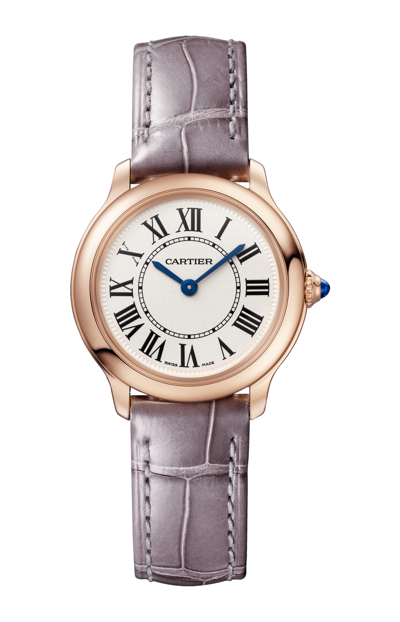 RONDE LOUIS CARTIER 29 MM, ORO ROSA, PELLE - WGRN0013