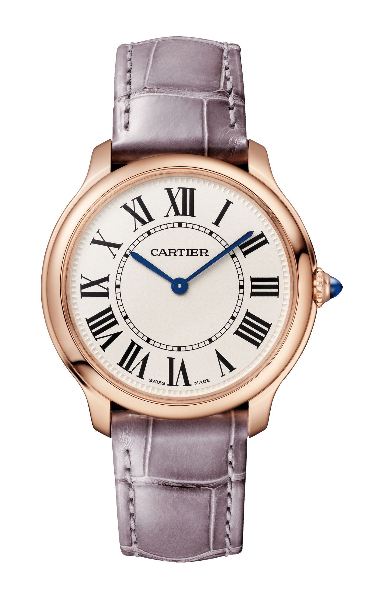 RONDE LOUIS CARTIER 36 MM, ORO ROSA, PELLE - WGRN0012