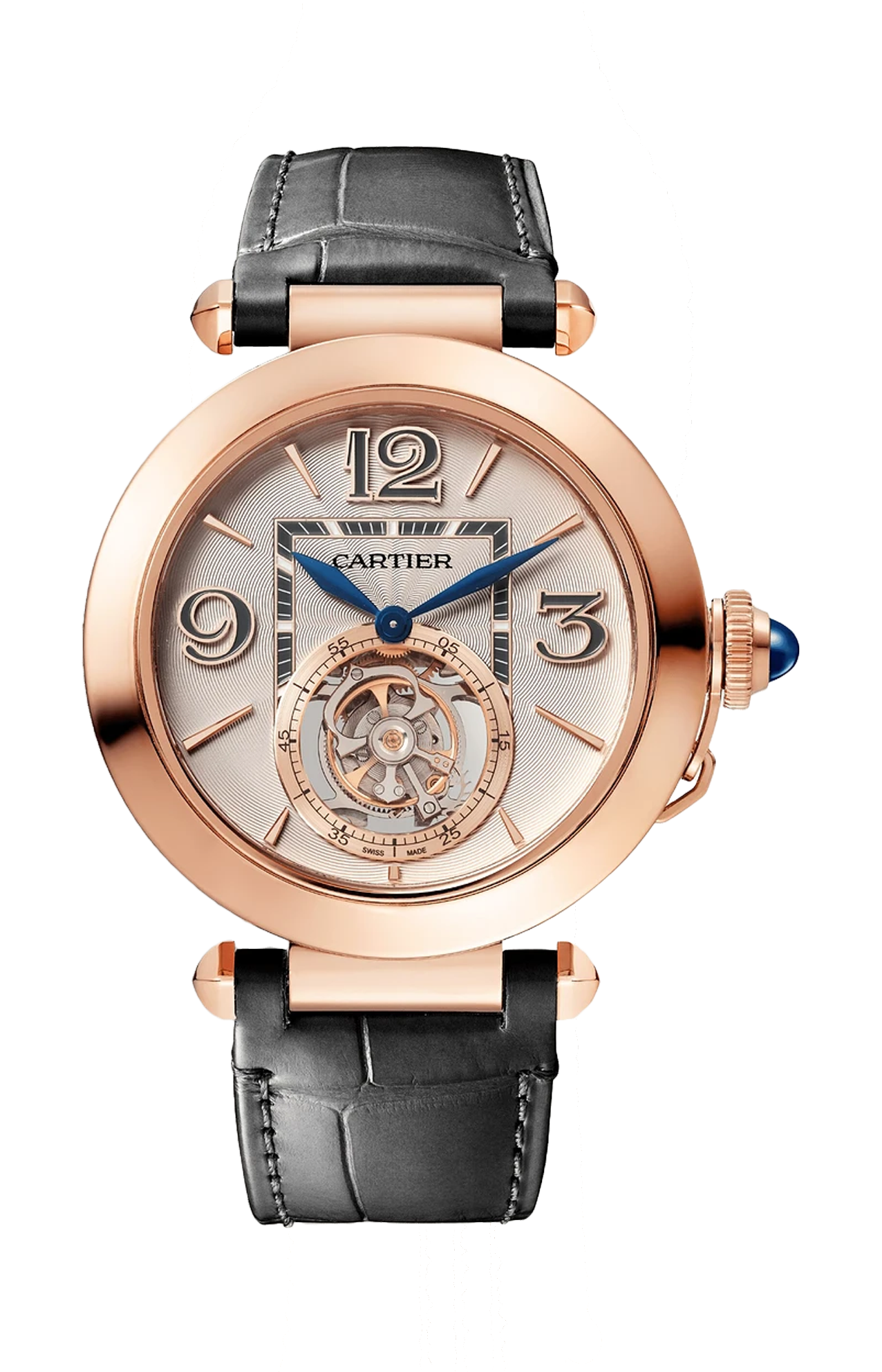 PASHA DE CARTIER TOURBILLON, ORO ROSA, 41 MM, CINTURINI INTERCAMBIABILI - WHPA0010