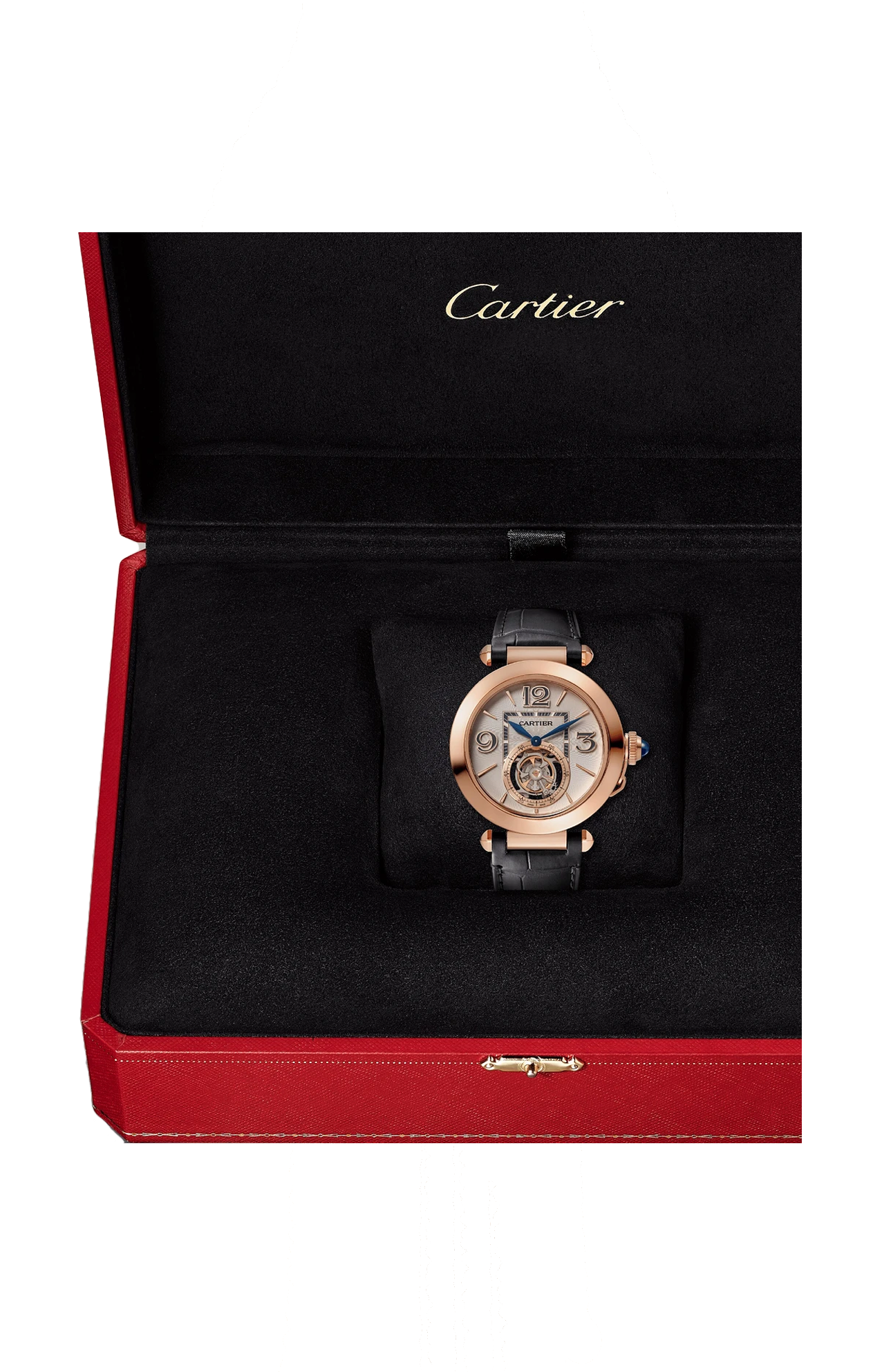 PASHA DE CARTIER TOURBILLON, ORO ROSA, 41 MM, CINTURINI INTERCAMBIABILI - WHPA0010