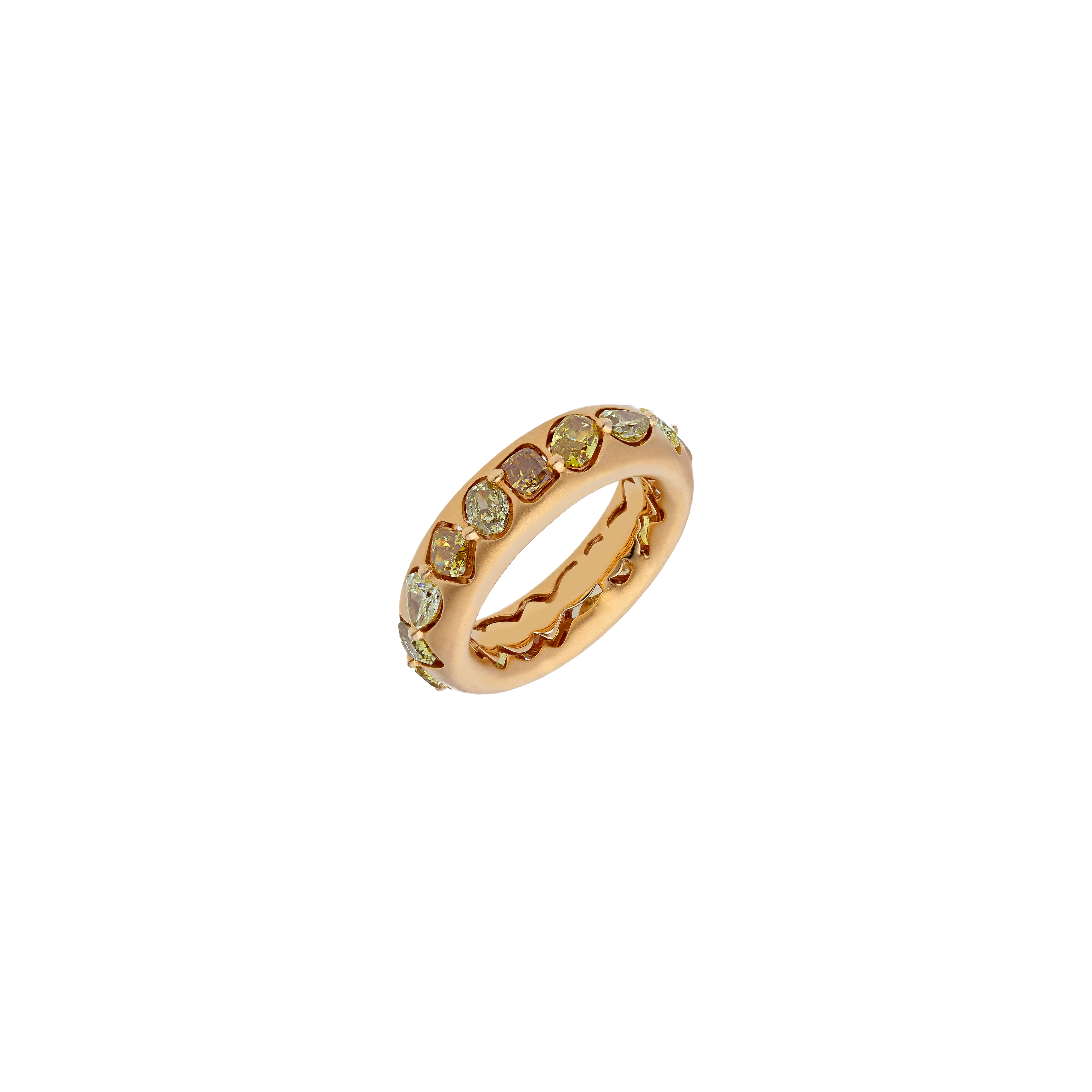 ANELLO IN ORO ROSA CON DIAMANTI FANCY - VRH01609DFP