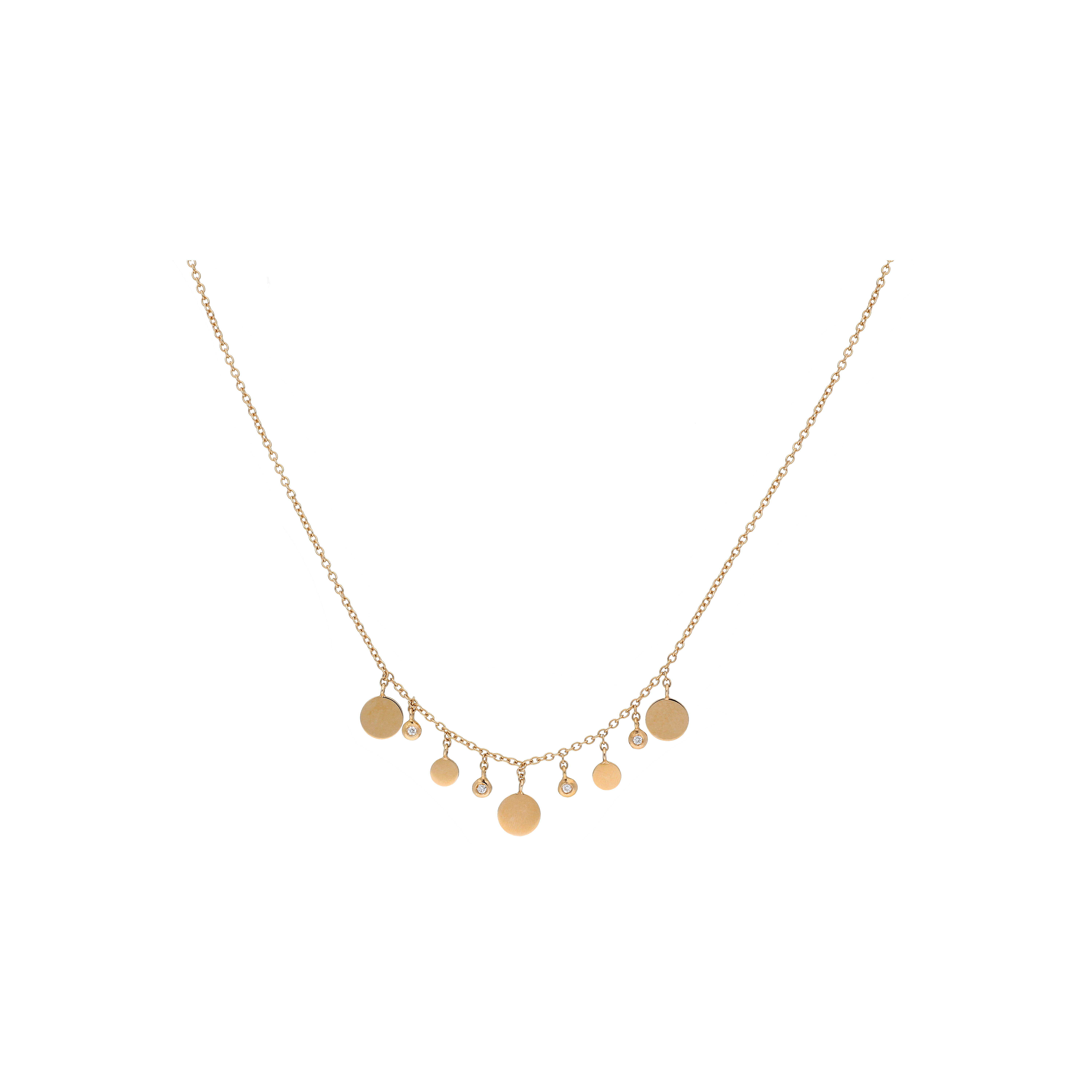 COLLANA GIROCOLLO IN ORO ROSA CON DIAMANTI - C054/50