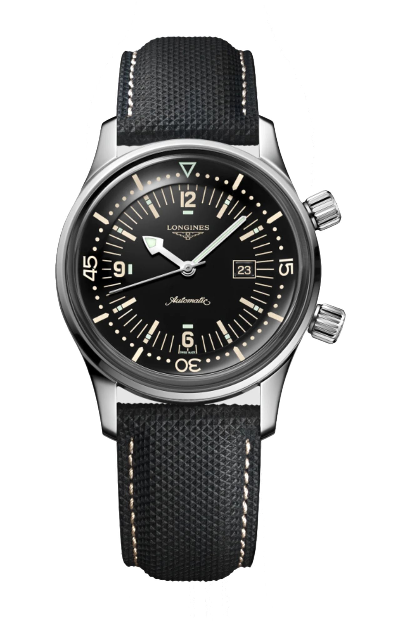 THE LONGINES LEGEND DIVER WATCH - L3.374.4.50.0