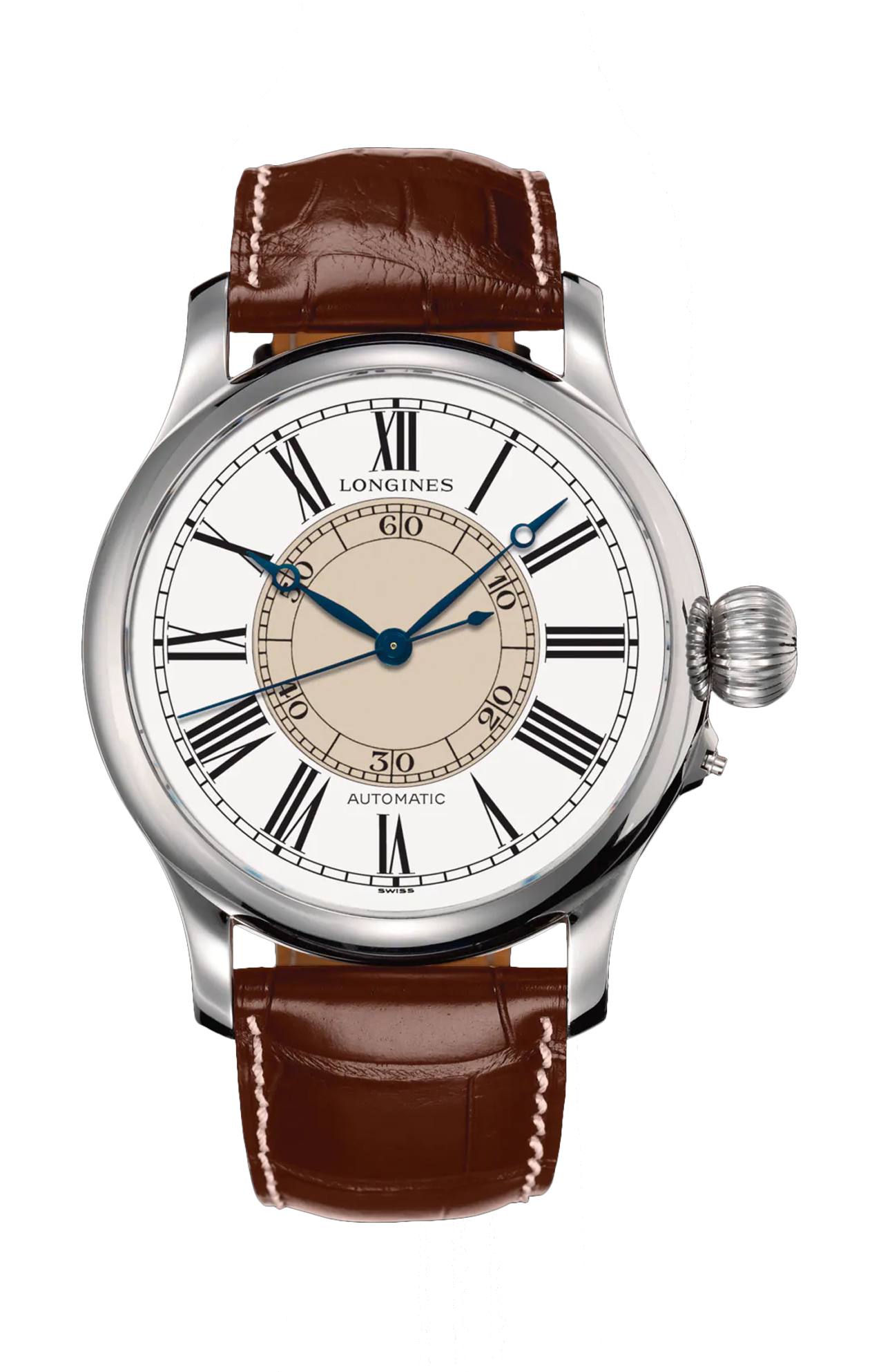 THE LONGINES WEEMS SECOND-SETTING WATCH - L2.713.4.11.0