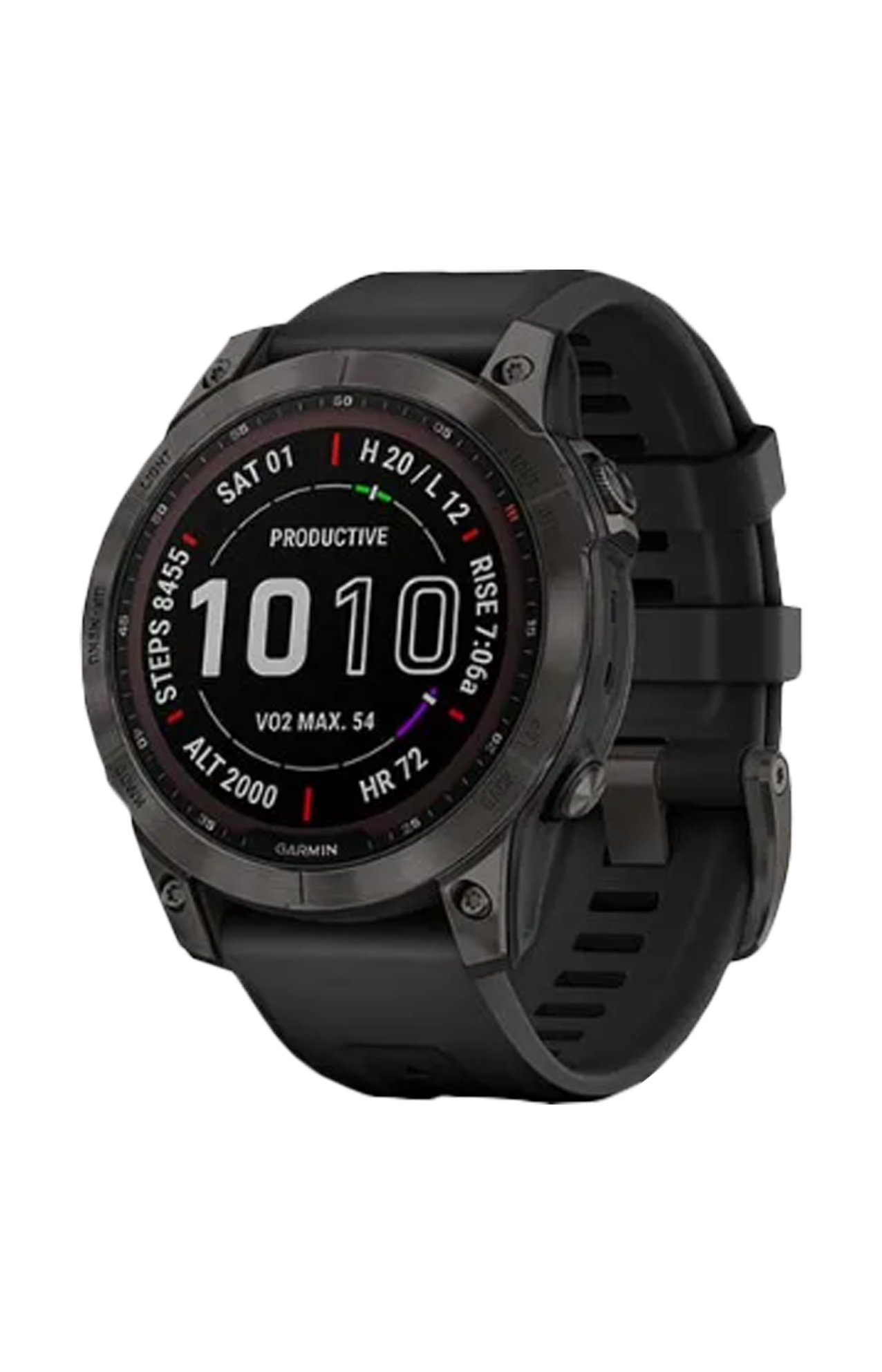 FĒNIX® 7 – SAPPHIRE SOLAR EDITION TITANIUM BLACK DLC CON CINTURINO BLACK - 010-02540-35