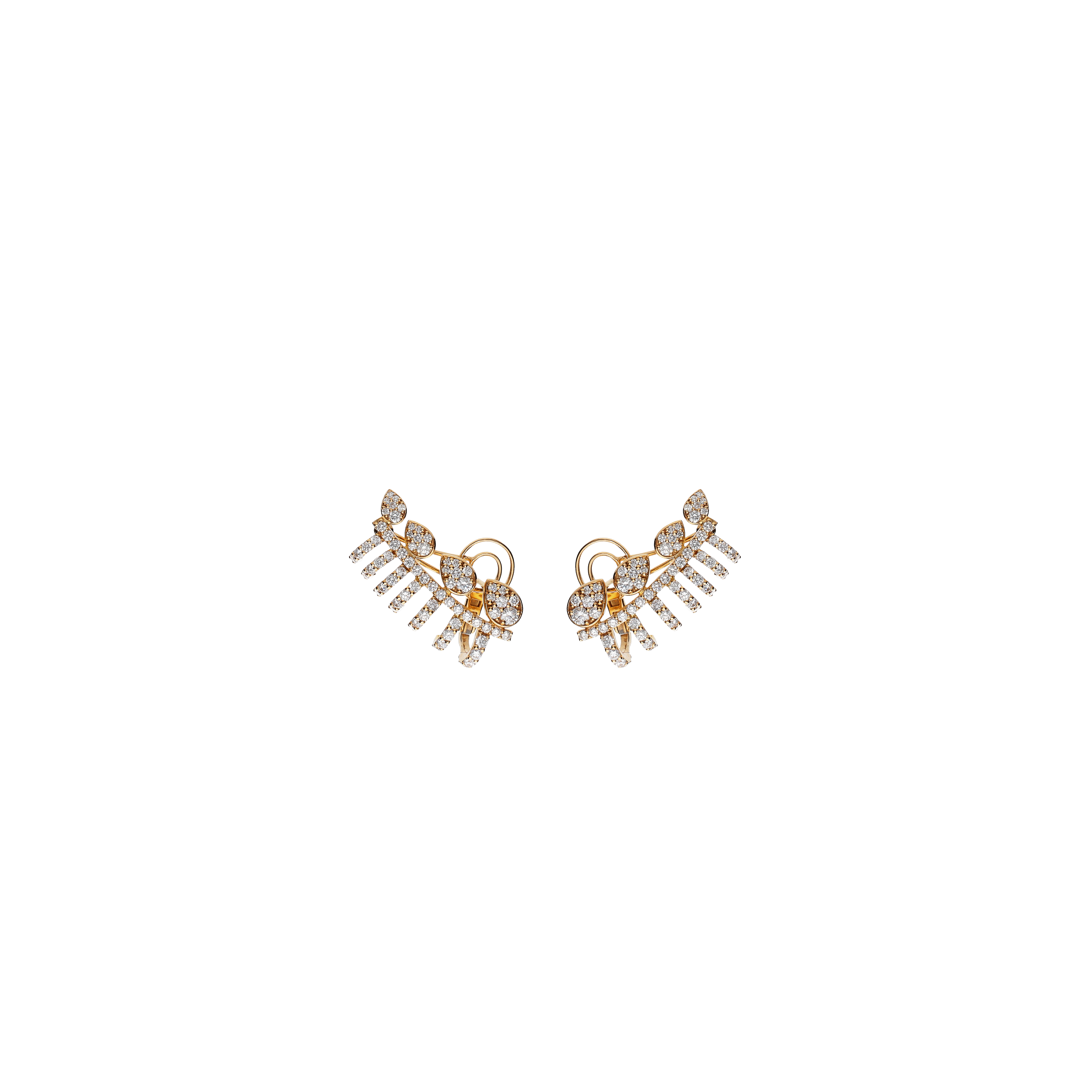 ORECCHINI PIERCING LOBO IN ORO ROSA CON PAVÉ DI DIAMANTI - 1PE1790009/1