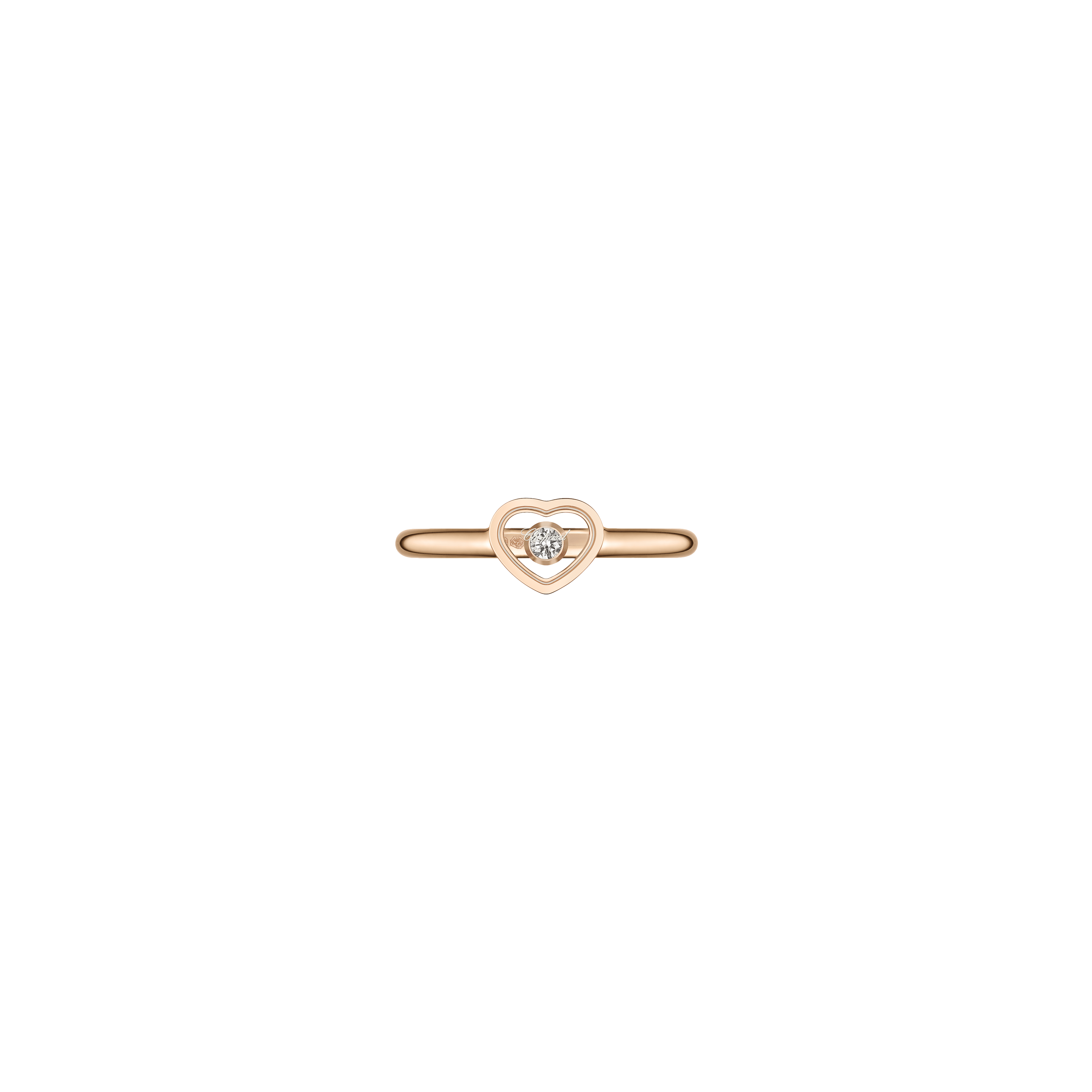 CHOPARD - ANELLO MY HAPPY HEARTS IN ORO ROSA ETICO. DIAMANTI - 82A086-5010 - 82A086-5010