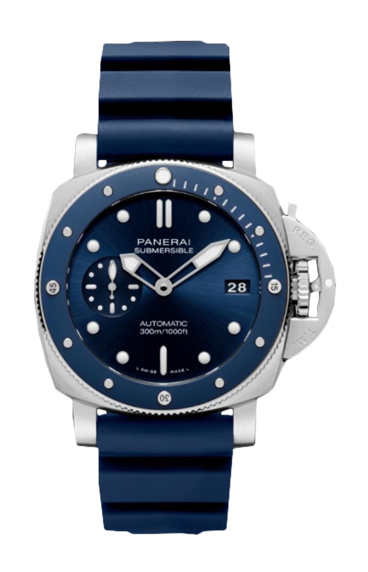 SUBMERSIBLE BLU NOTTE 42 MM - DOPPIO CINTURINO - PAM02068