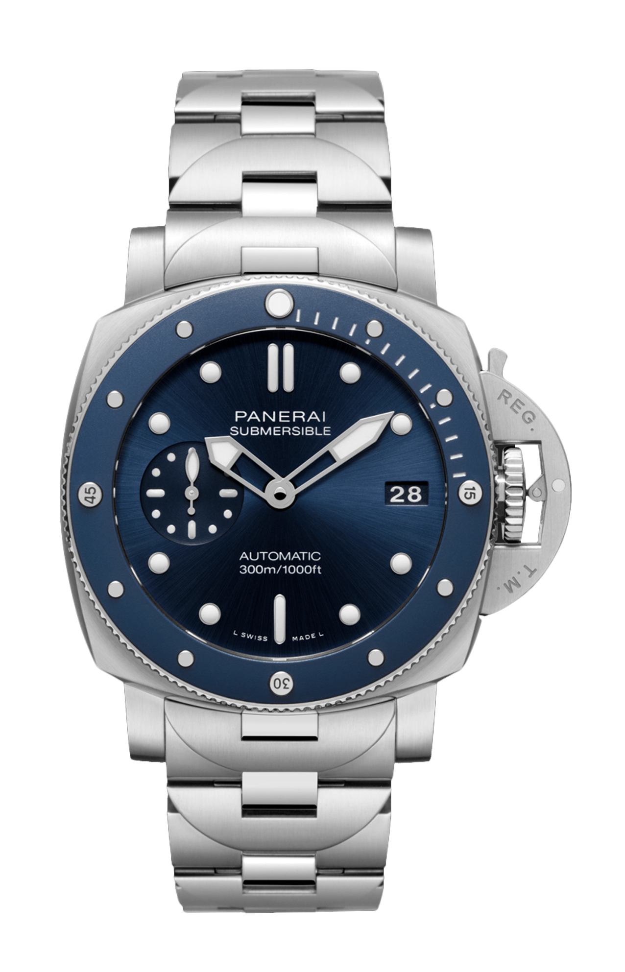 SUBMERSIBLE BLU NOTTE 42 MM - DOPPIO CINTURINO - PAM02068