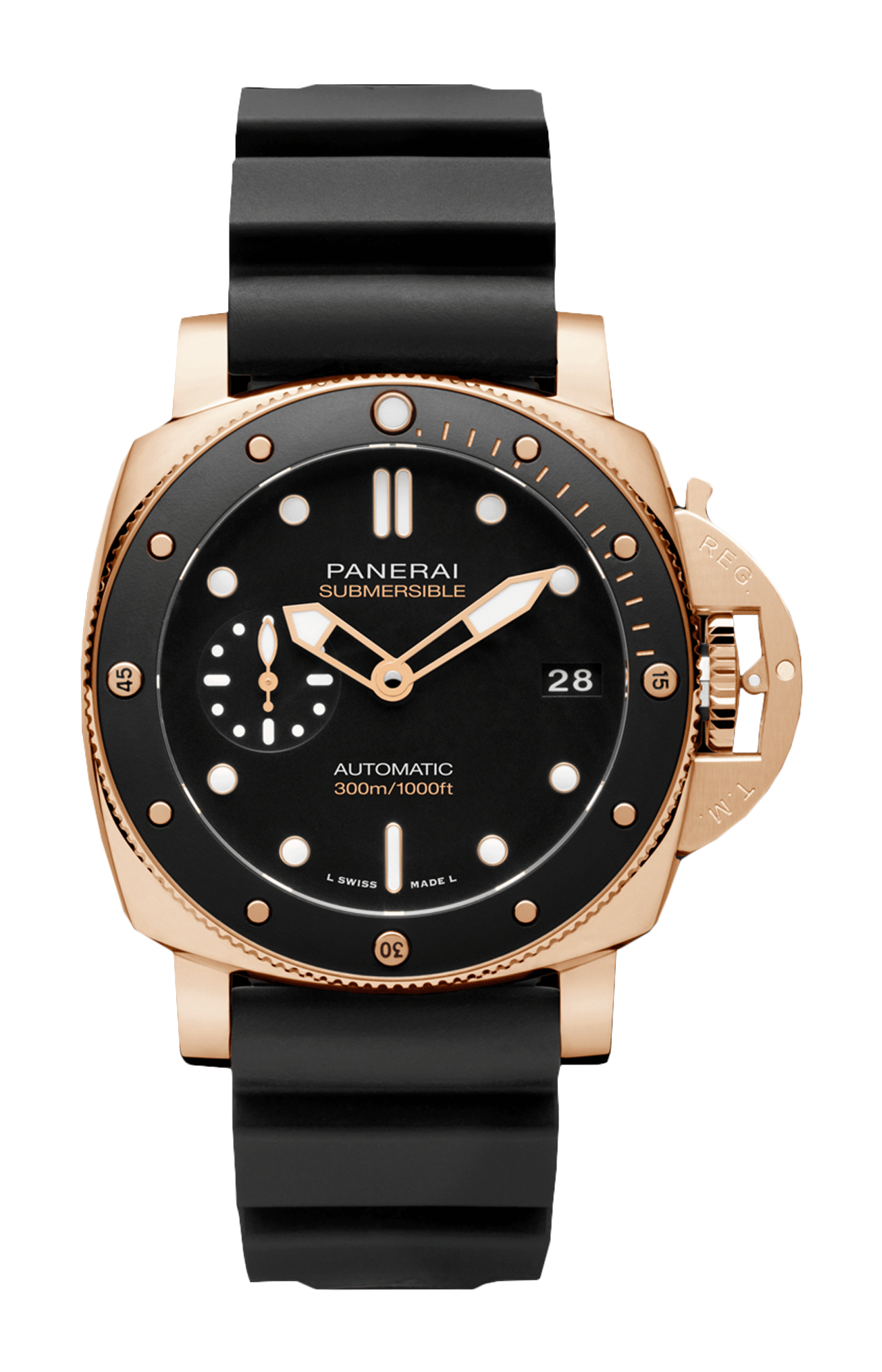 SUBMERSIBLE GOLDTECH™ 42 MM - DOPPIO CINTURINO - PAM02164