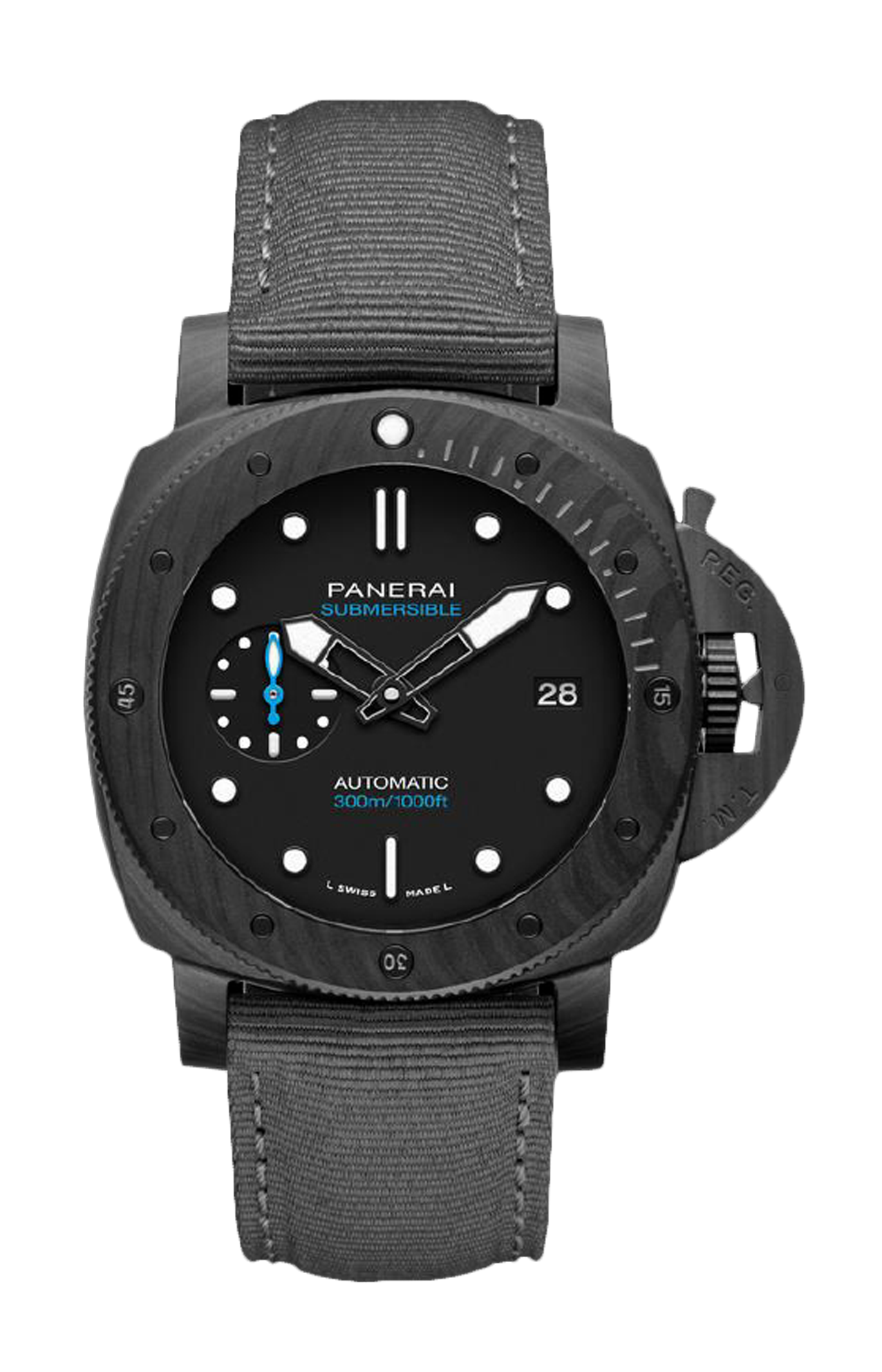 SUBMERSIBLE CARBOTECH™ 42 MM - DOPPIO CINTURINO - PAM01592