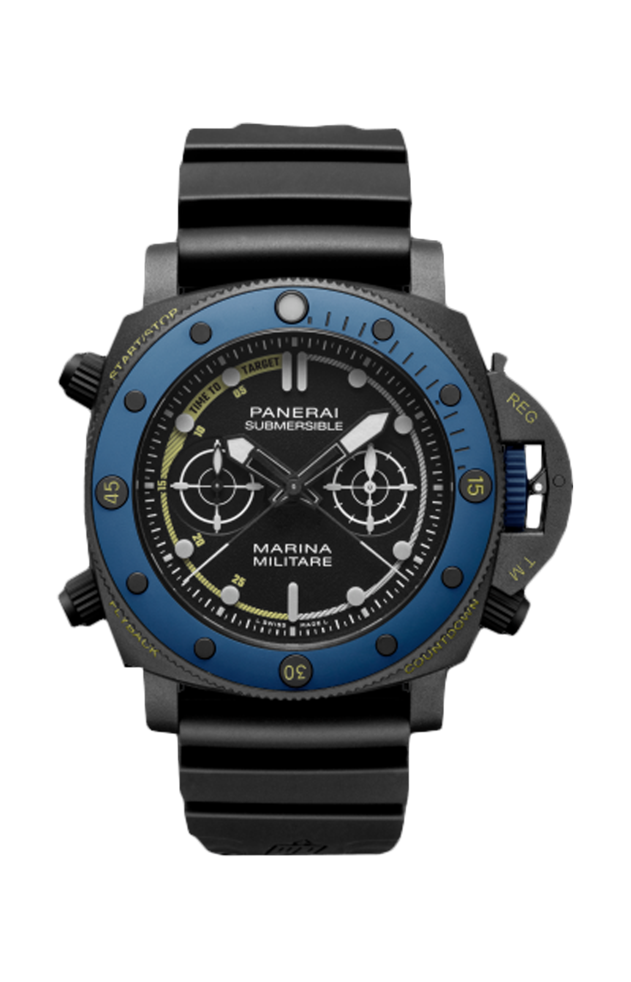 SUBMERSIBLE FORZE SPECIALI 47 MM - DOPPIO CINTURINO - PAM02239