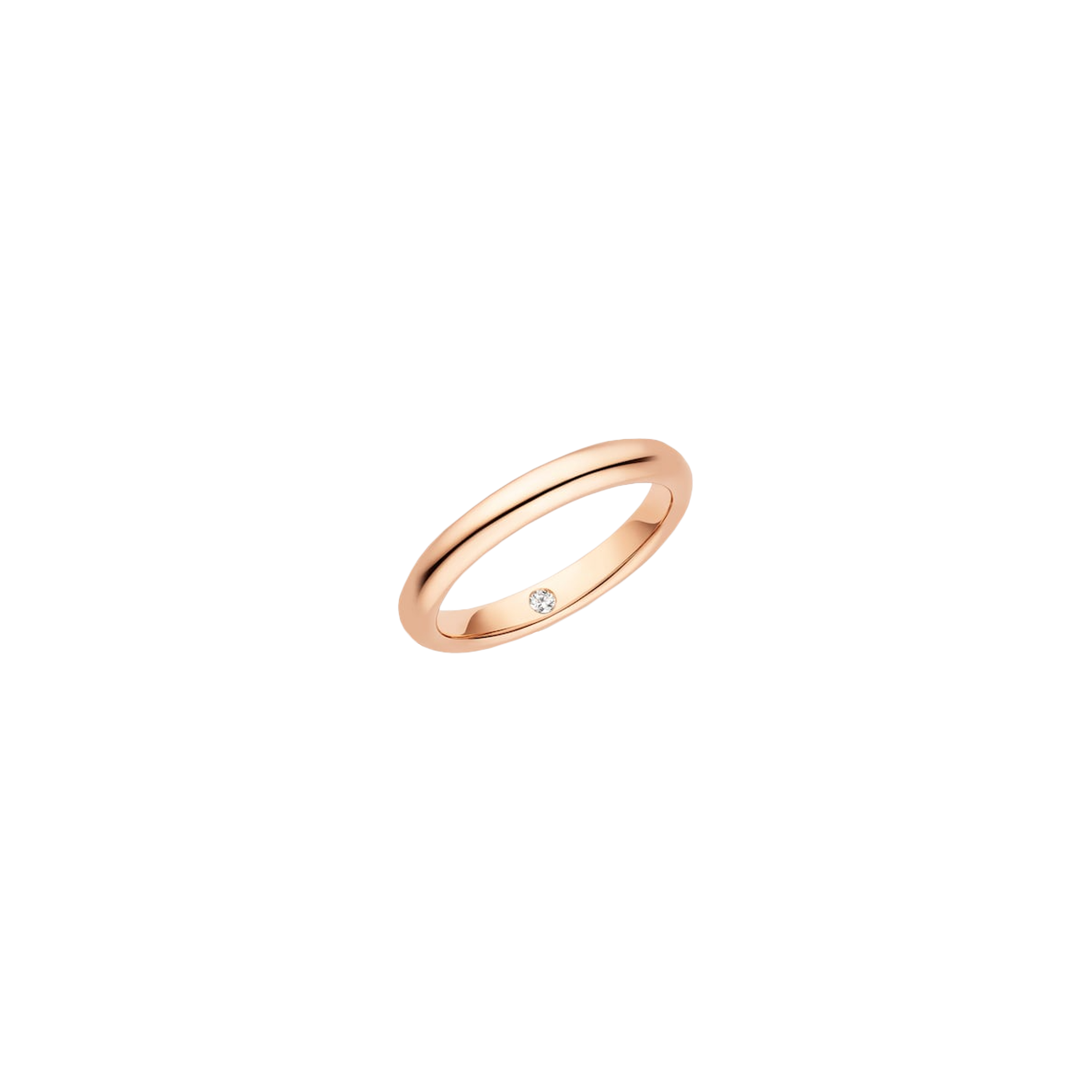 CHAUMET - FEDE NUZIALE LES ETERNELLES DE CHAUMET CLASSIQUE IN ORO ROSA CON DIAMANTE SEGRETO  - 082558 - 082558