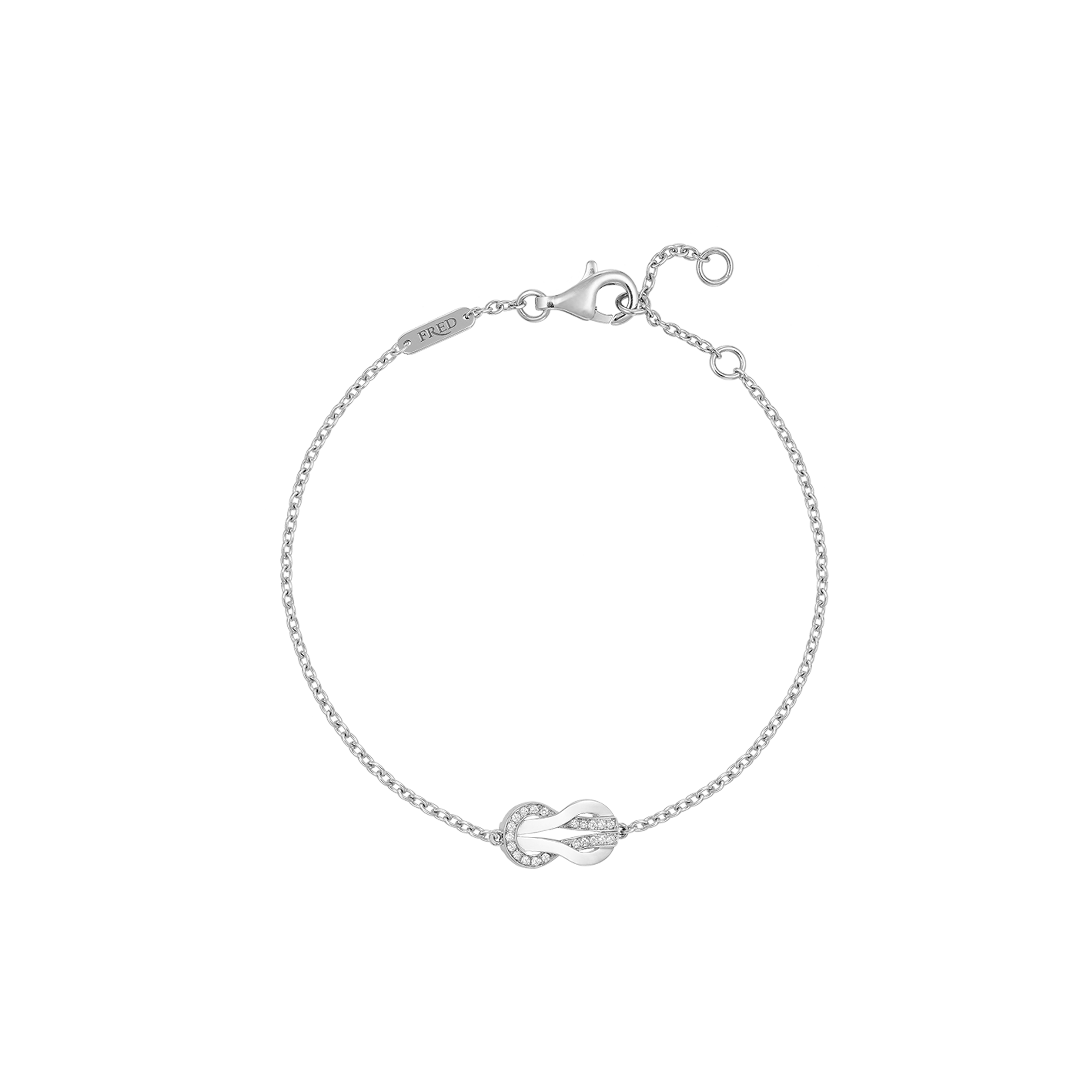 BRACCIALE CHANCE INFINIE MODELLO MEDIO IN ORO BIANCO E DIAMANTI - 6B0995 - 6B0995