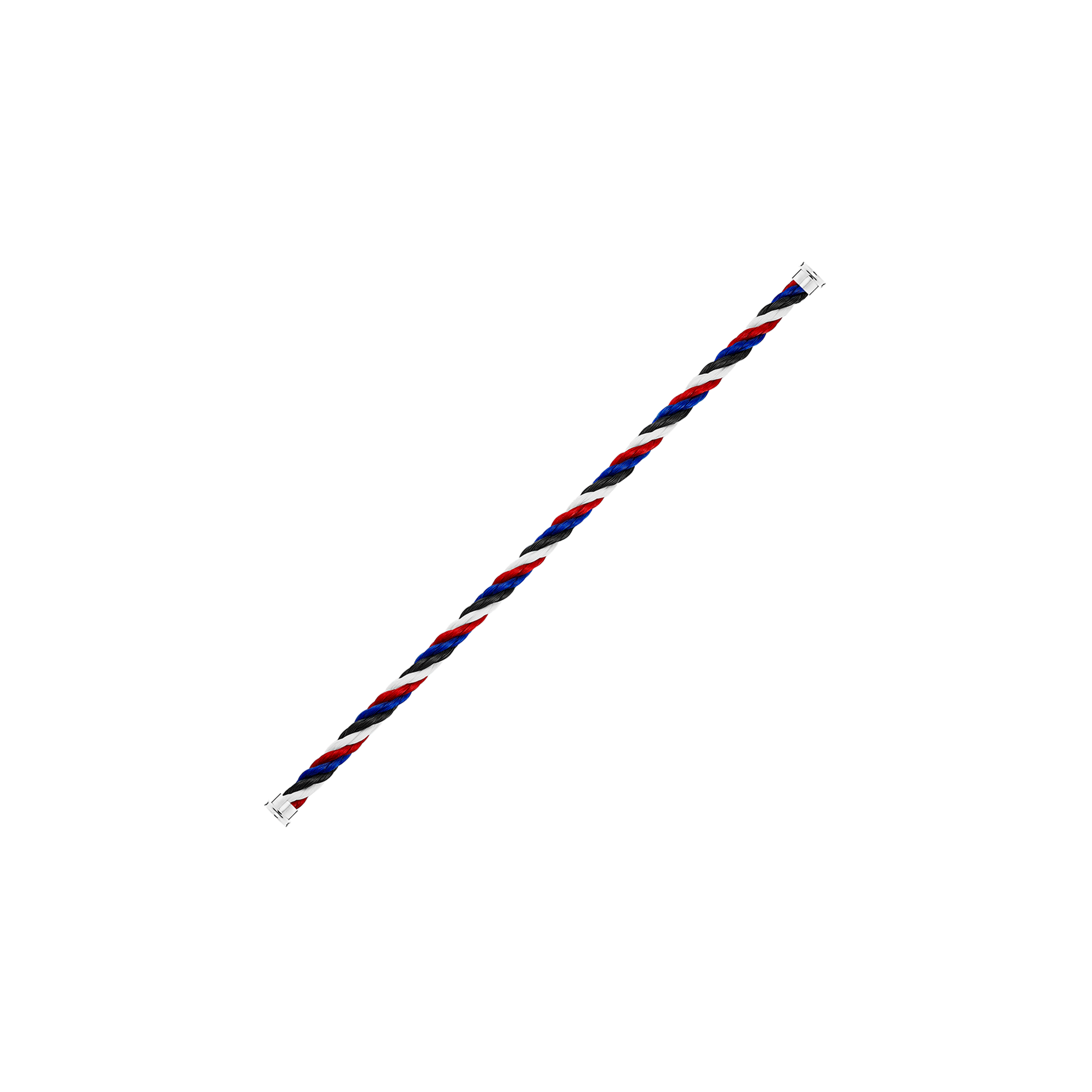 CABLE EMBLEMA BLU, BIANCO, ROSSO E NERO PER BRACCIALE MODELLO LARGE IN ORO BIANCO O ACCIAIO - 6B1049 - 6B1049