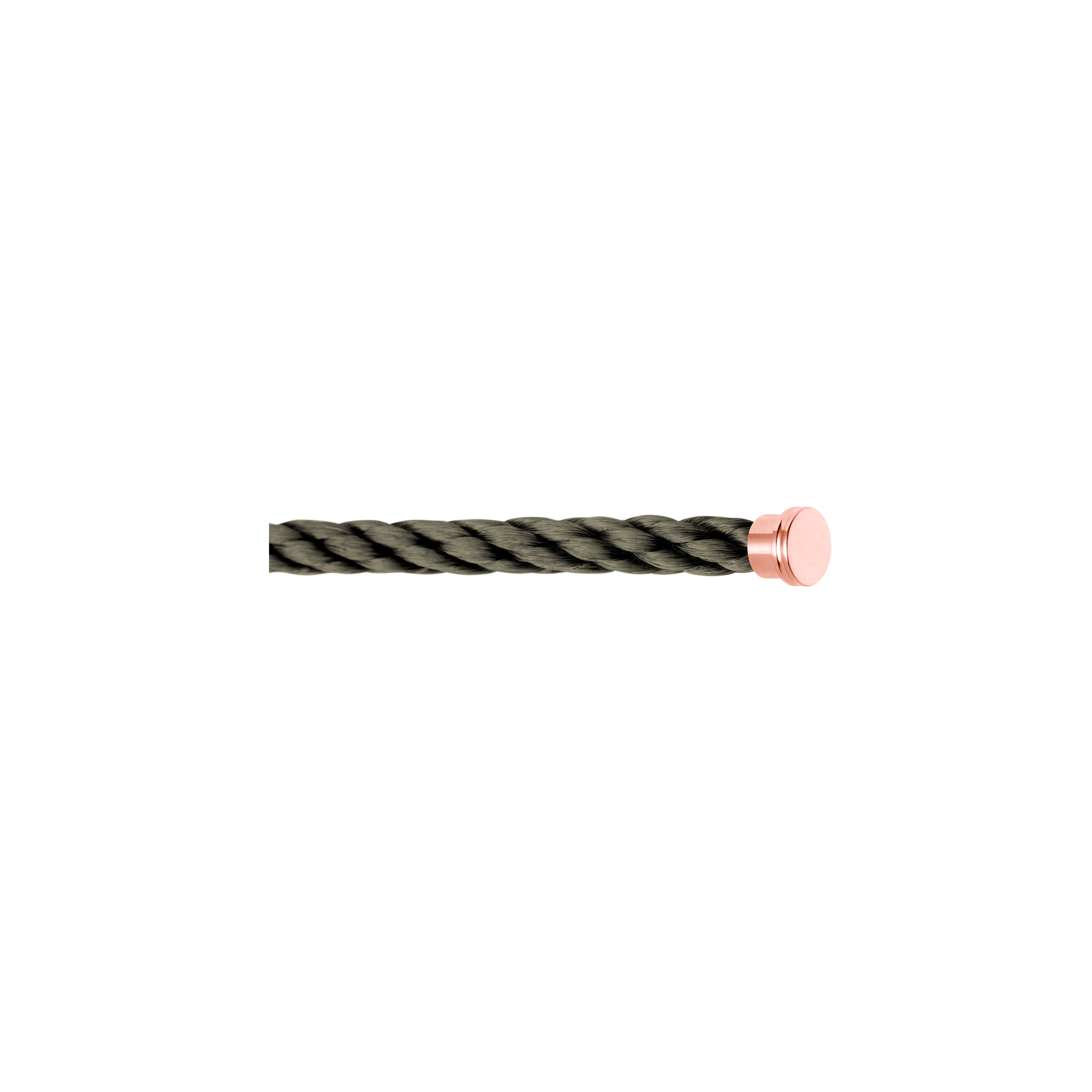 CABLE KAKI PER BRACCIALE MODELLO LARGE IN ORO ROSA - 6B1079 - 6B1079