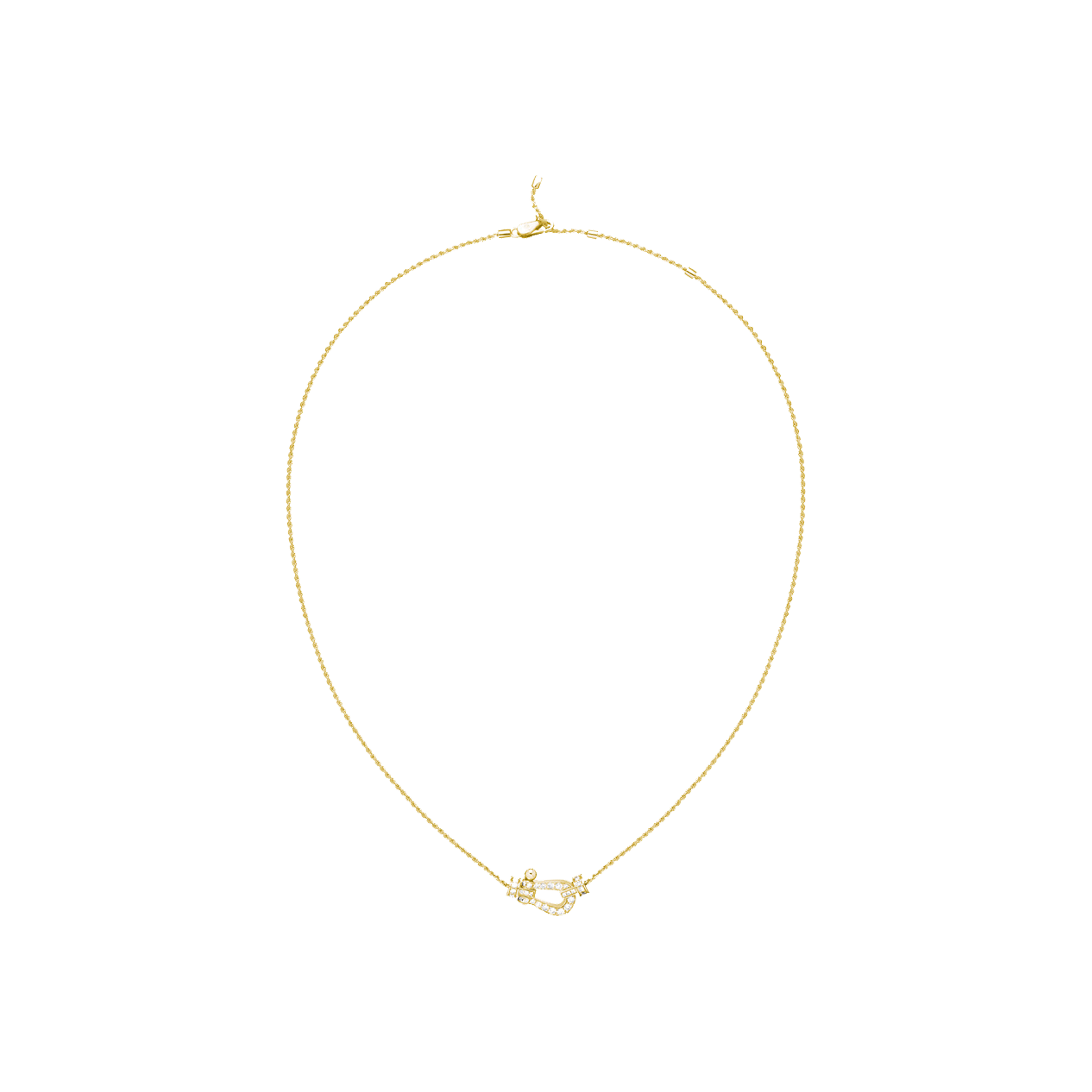 COLLANA FORCE 10 MODELLO MEDIO IN ORO GIALLO CON DIAMANTI  - 7B0233 - 7B0233