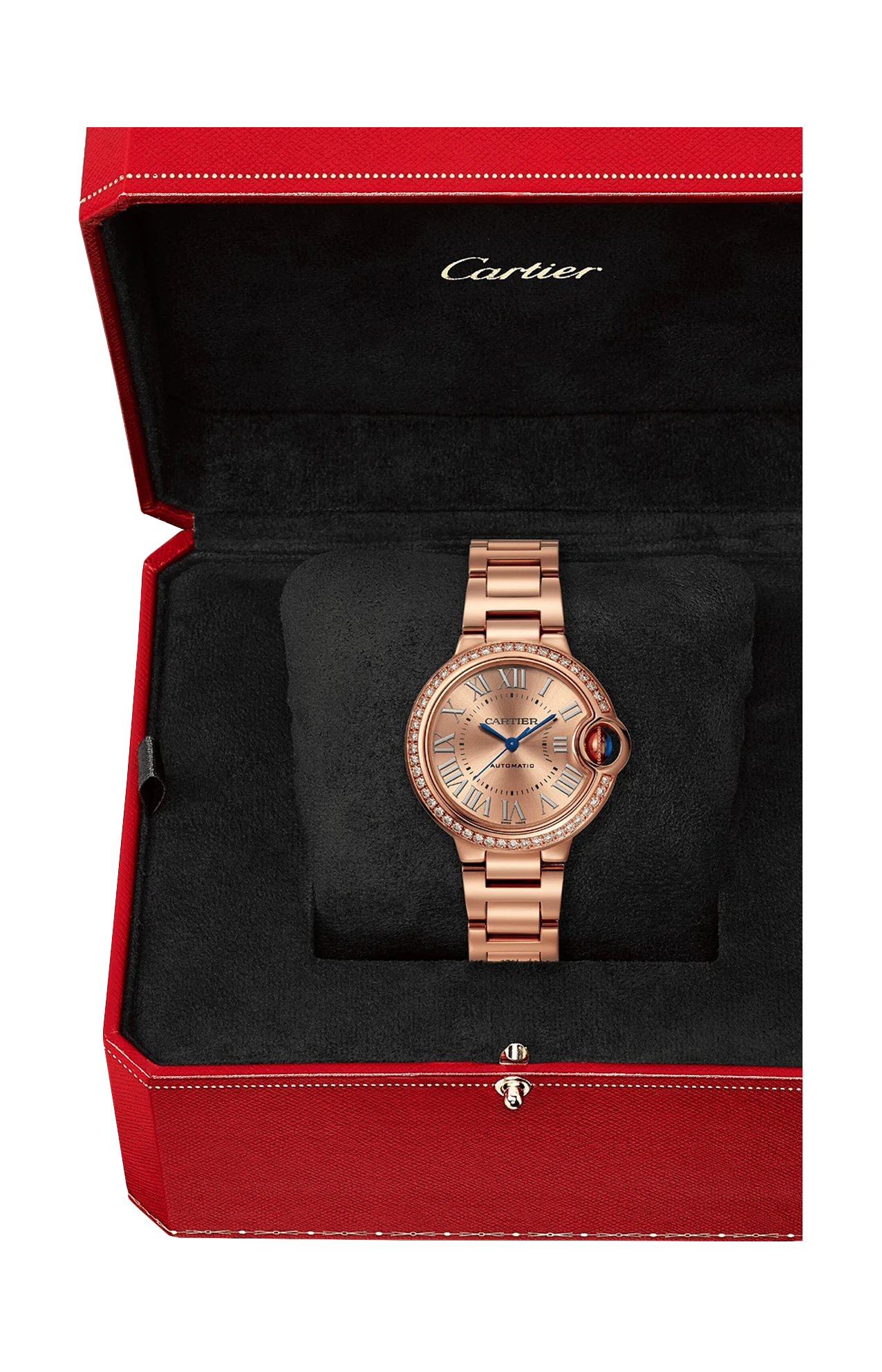 BALLON BLEU DE CARTIER 33 MM, ORO ROSA E DIAMANTI - WJBB0077