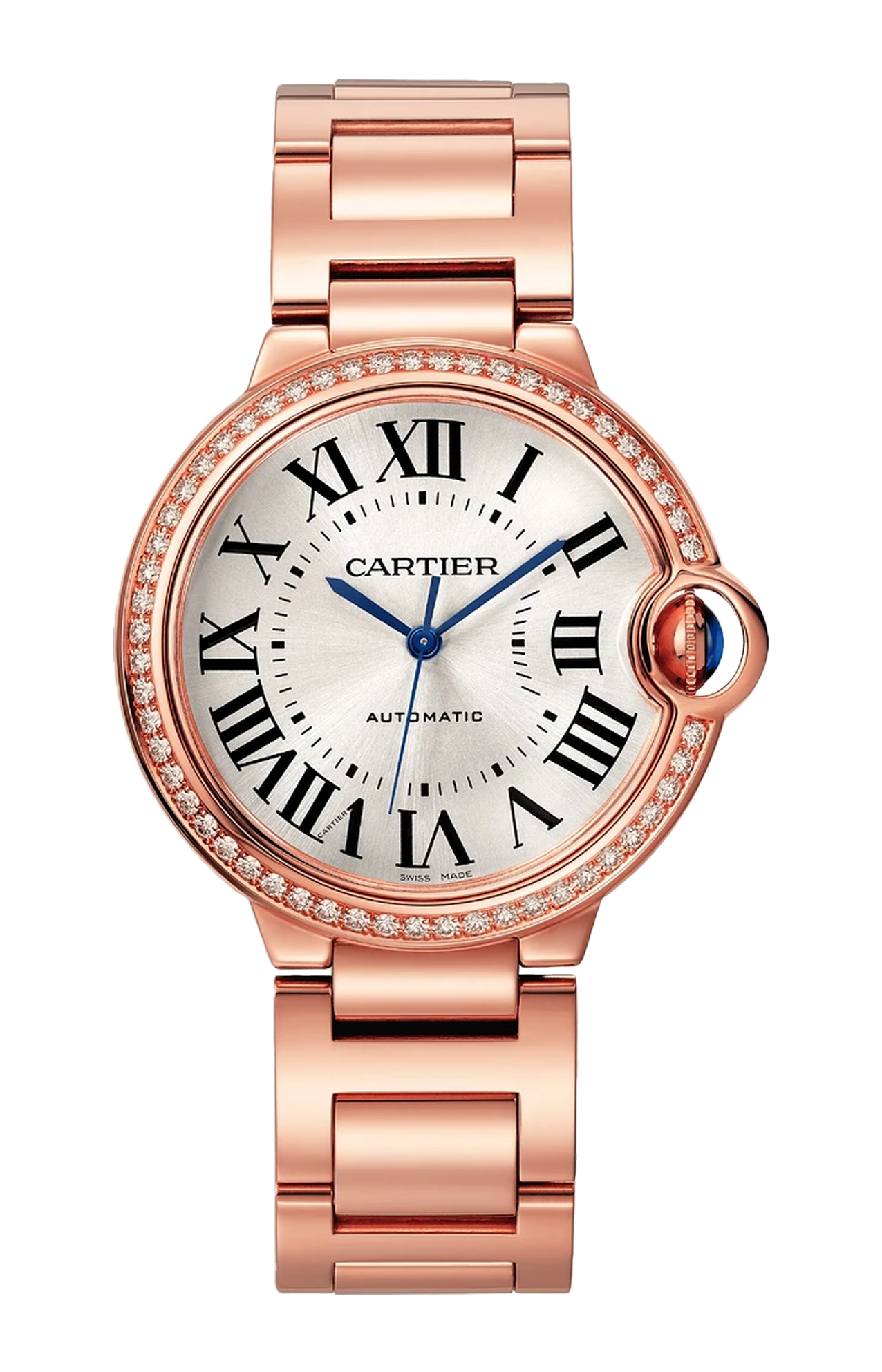 BALLON BLEU DE CARTIER 36 MM, ORO ROSA, DIAMANTI - WJBB0064