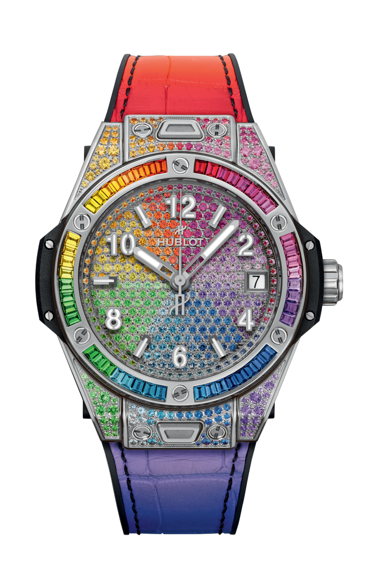 BIG BANG ONE CLICK STEEL RAINBOW 39 MM - 465.SX.9900.LR.0999