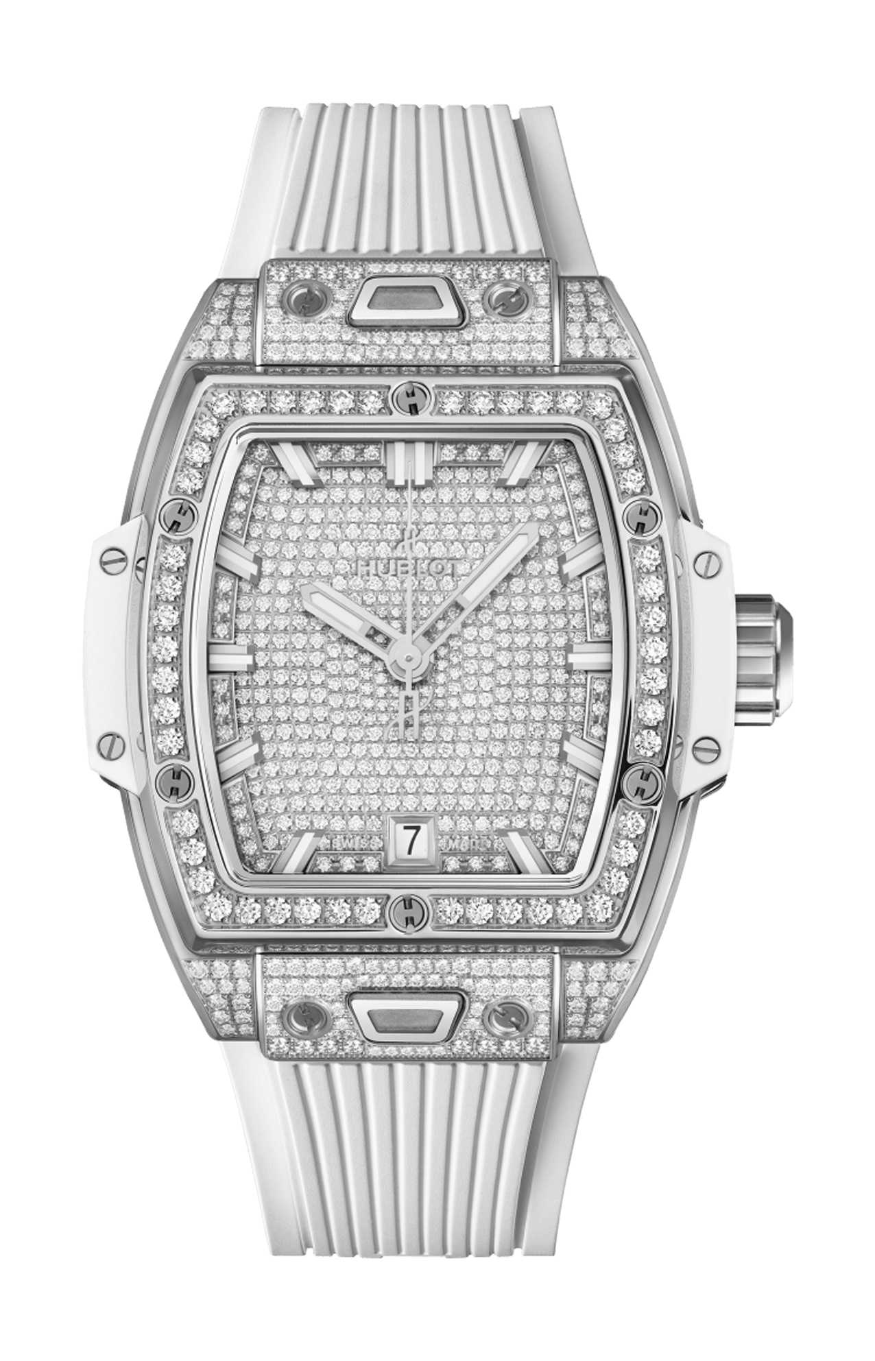 SPIRIT OF BIG BANG TITANIUM WHITE FULL PAVÉ 39 MM - 662.NE.9000.RW.1604